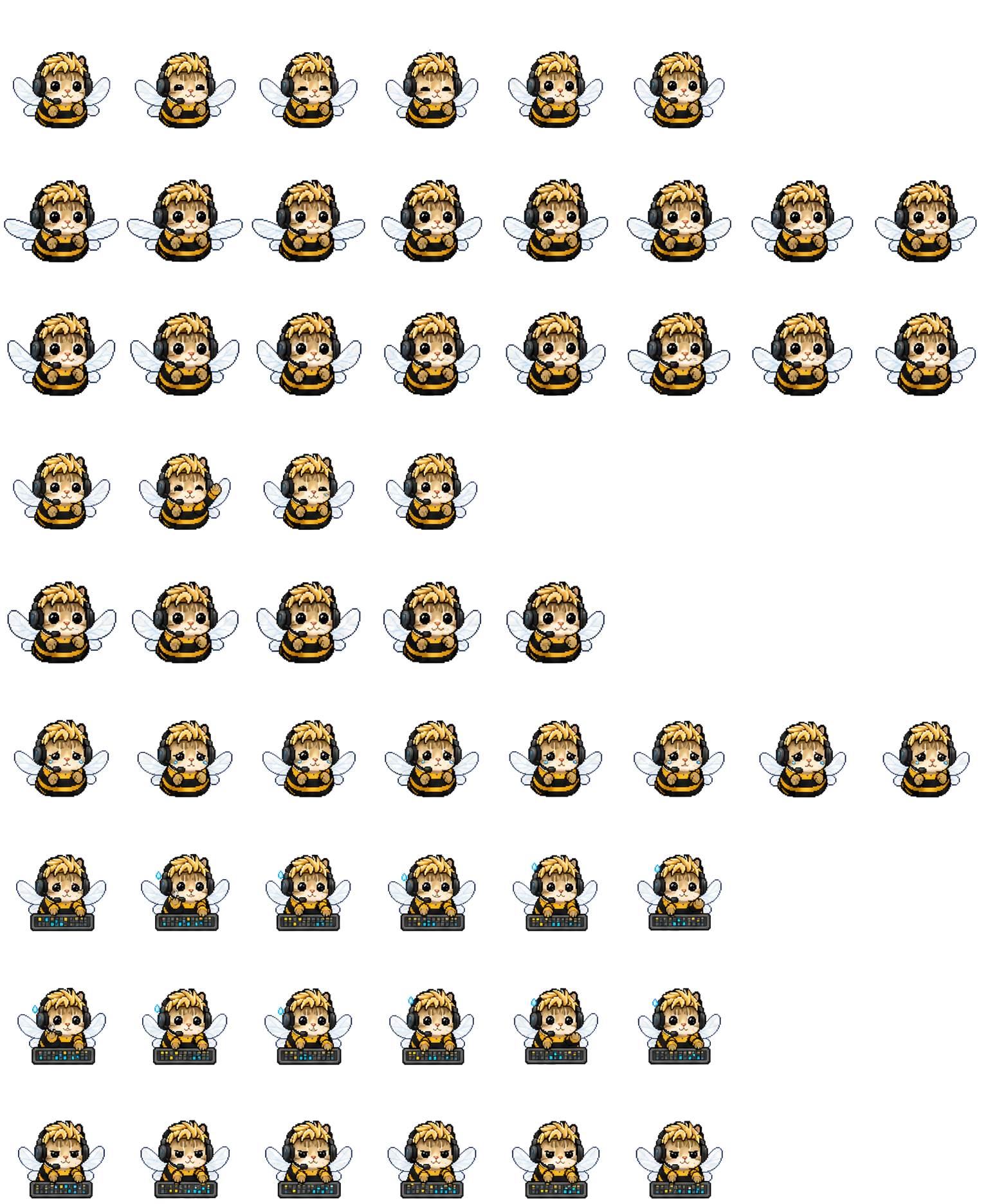哈吉蜂 spritesheet preview