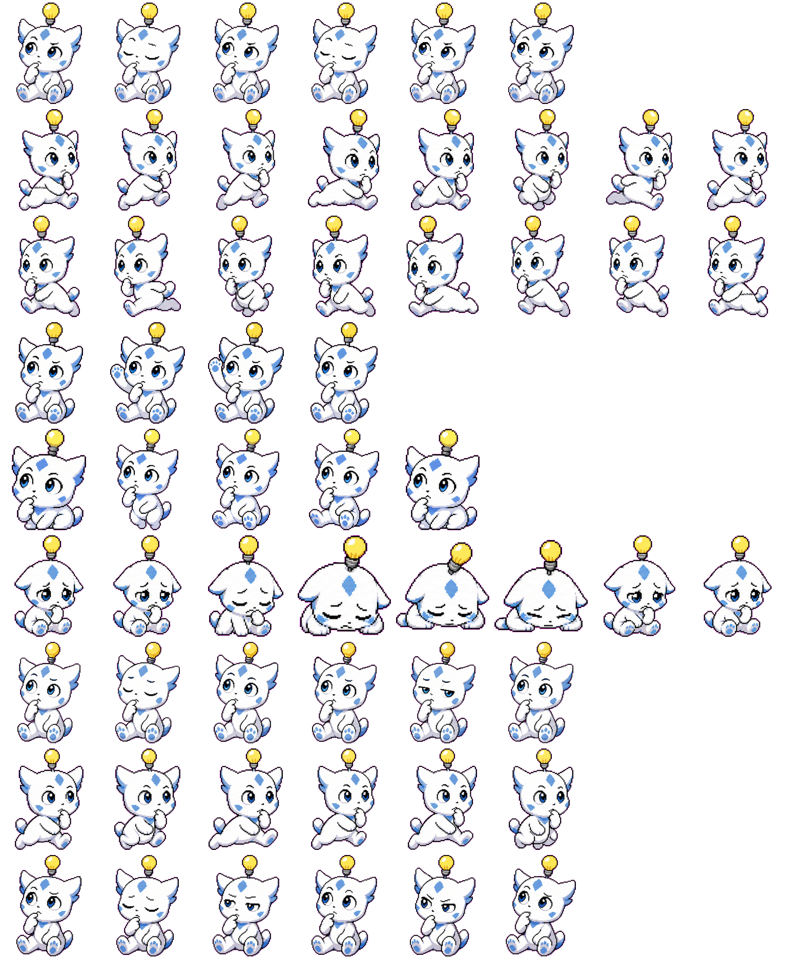 Aaruna spritesheet preview