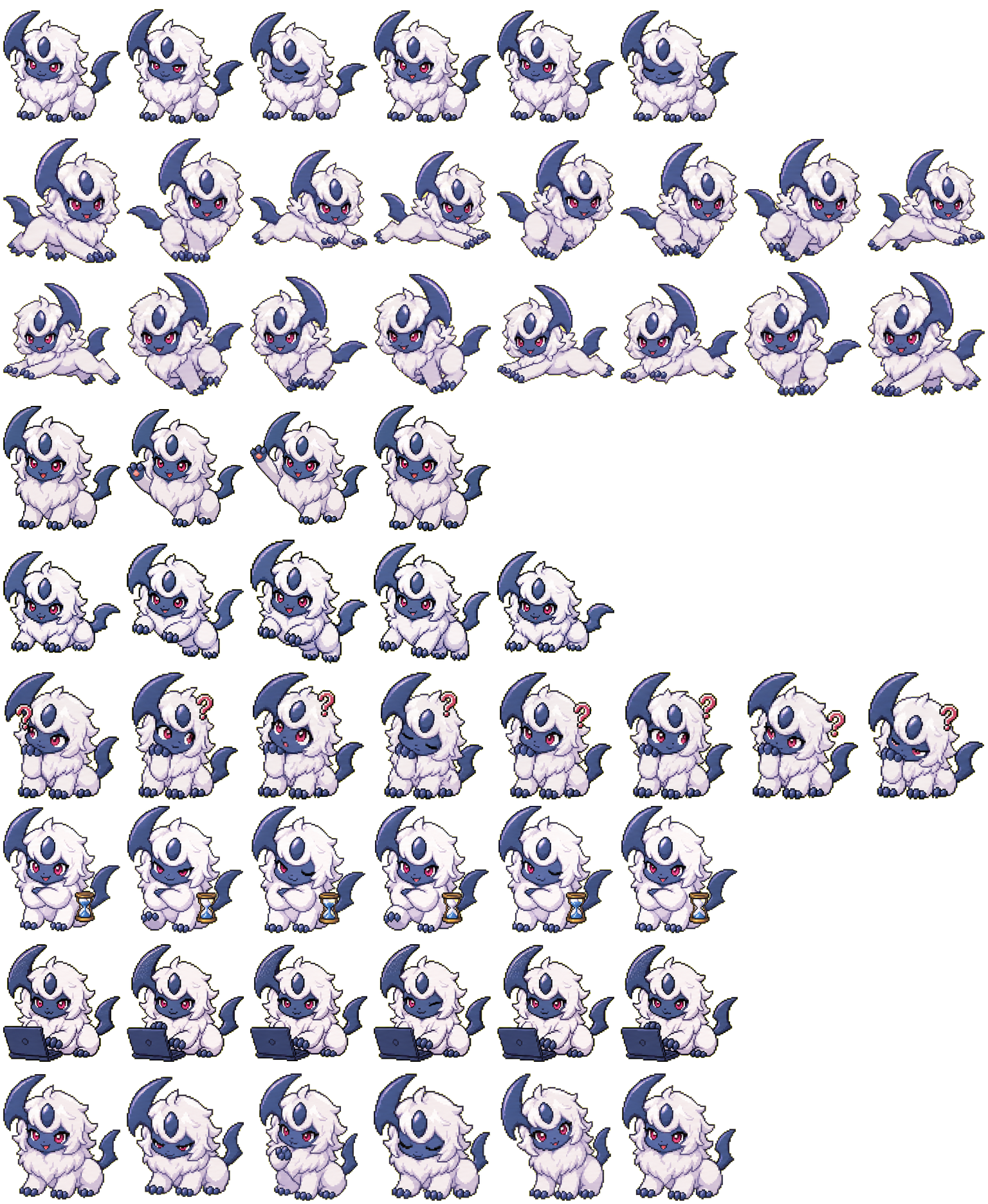 Absol Puff spritesheet preview