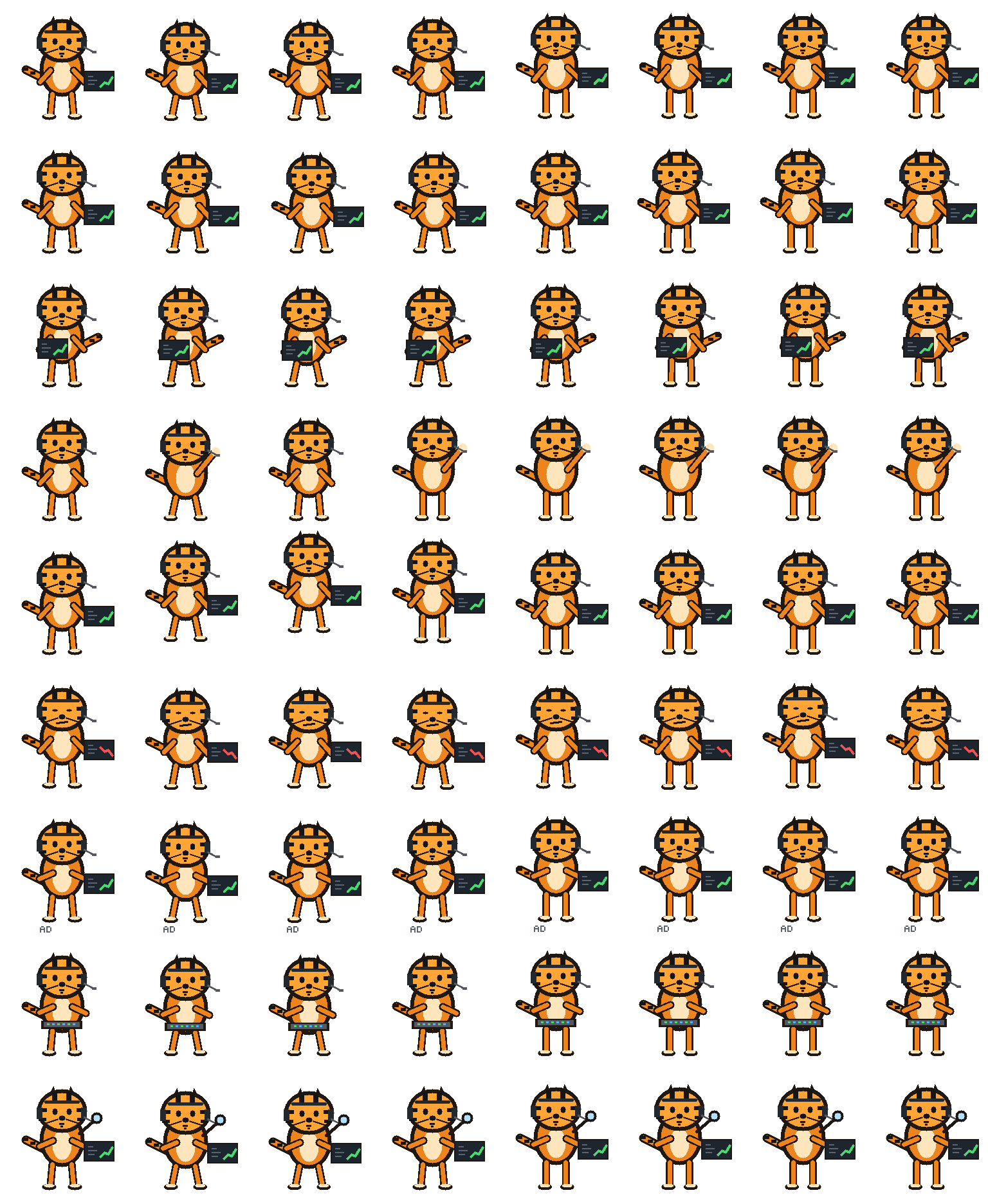 AdTiger Cub spritesheet preview
