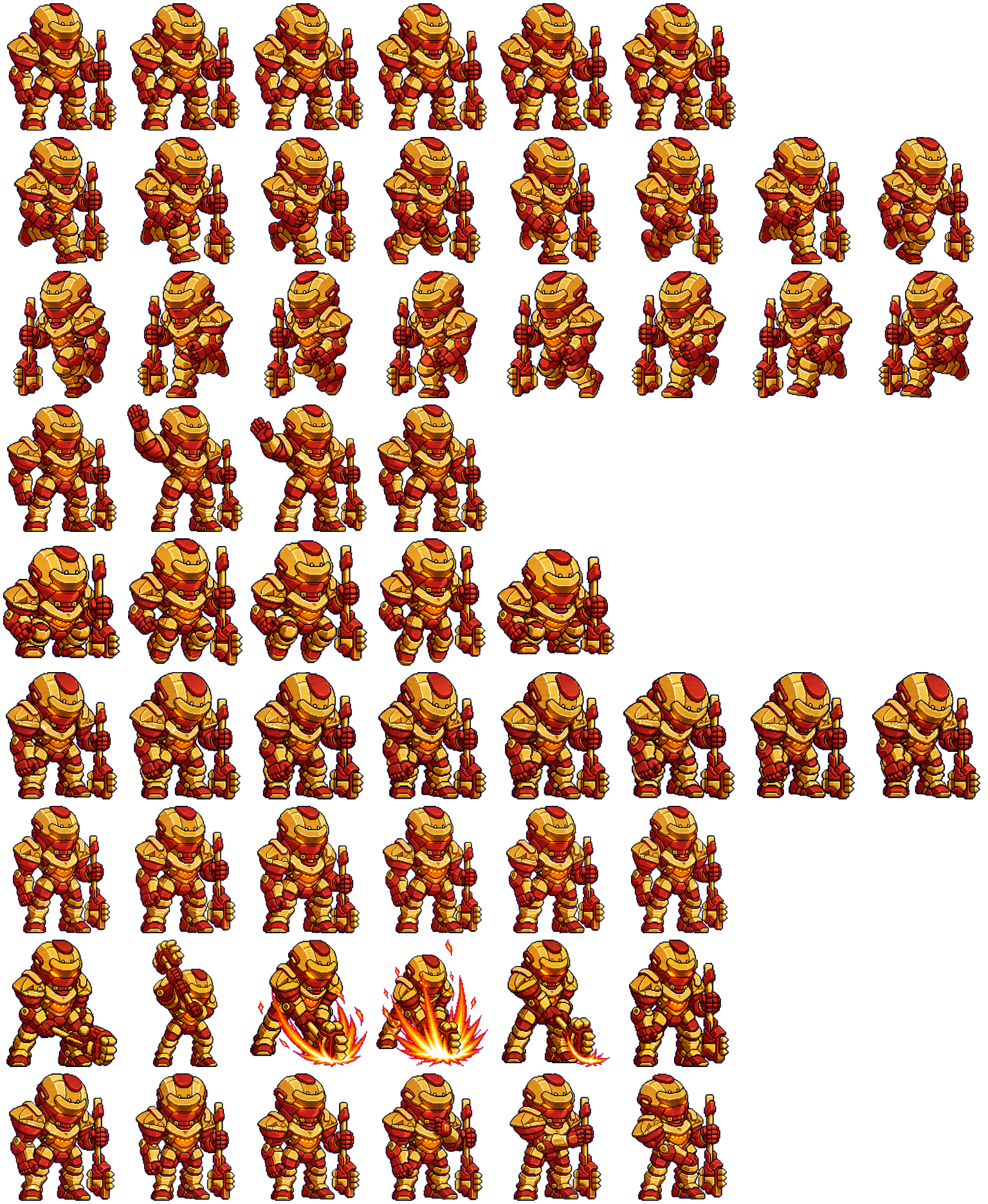 AEGIS // GRAYCRAFT6 spritesheet preview