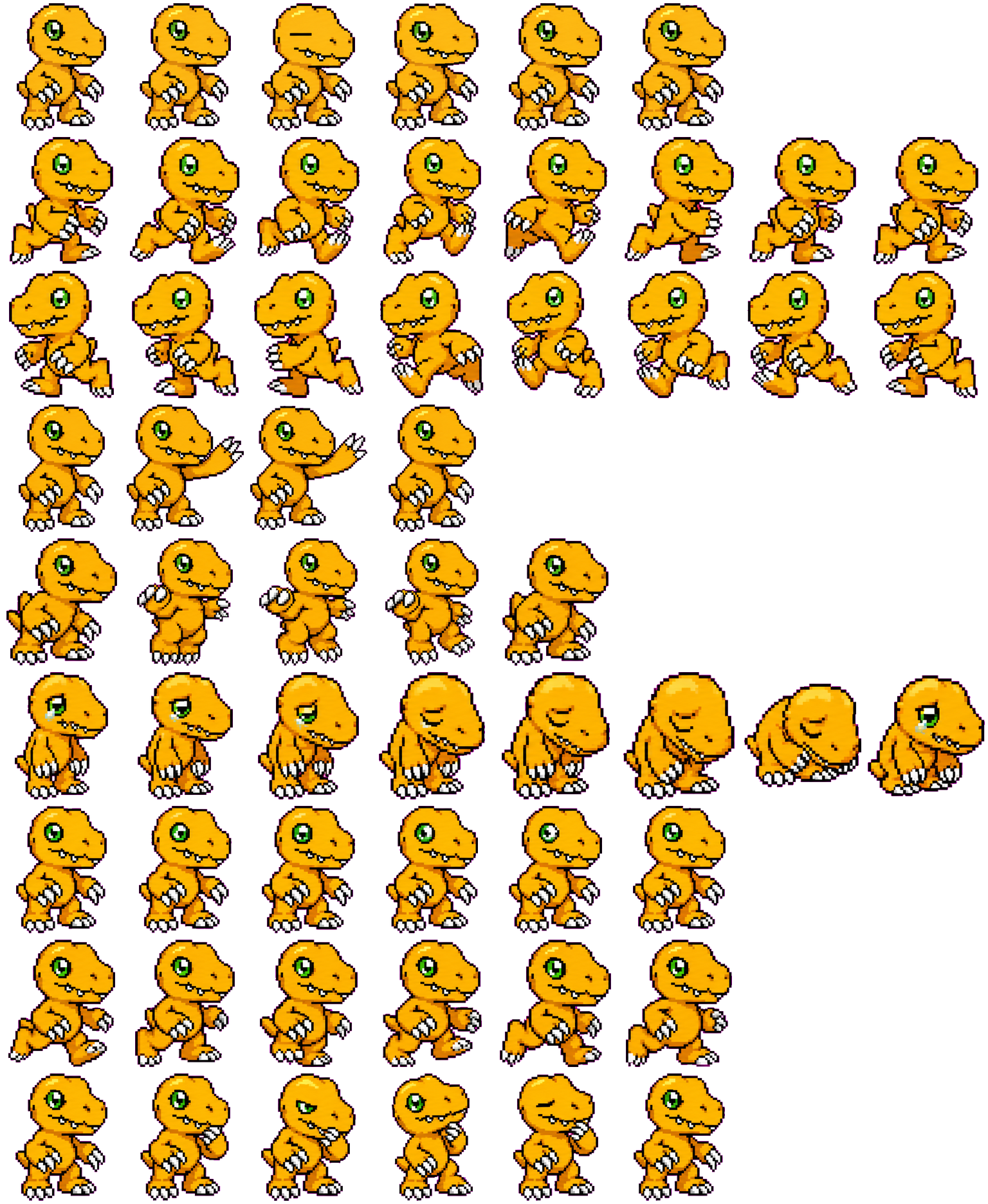 亚古兽 spritesheet preview