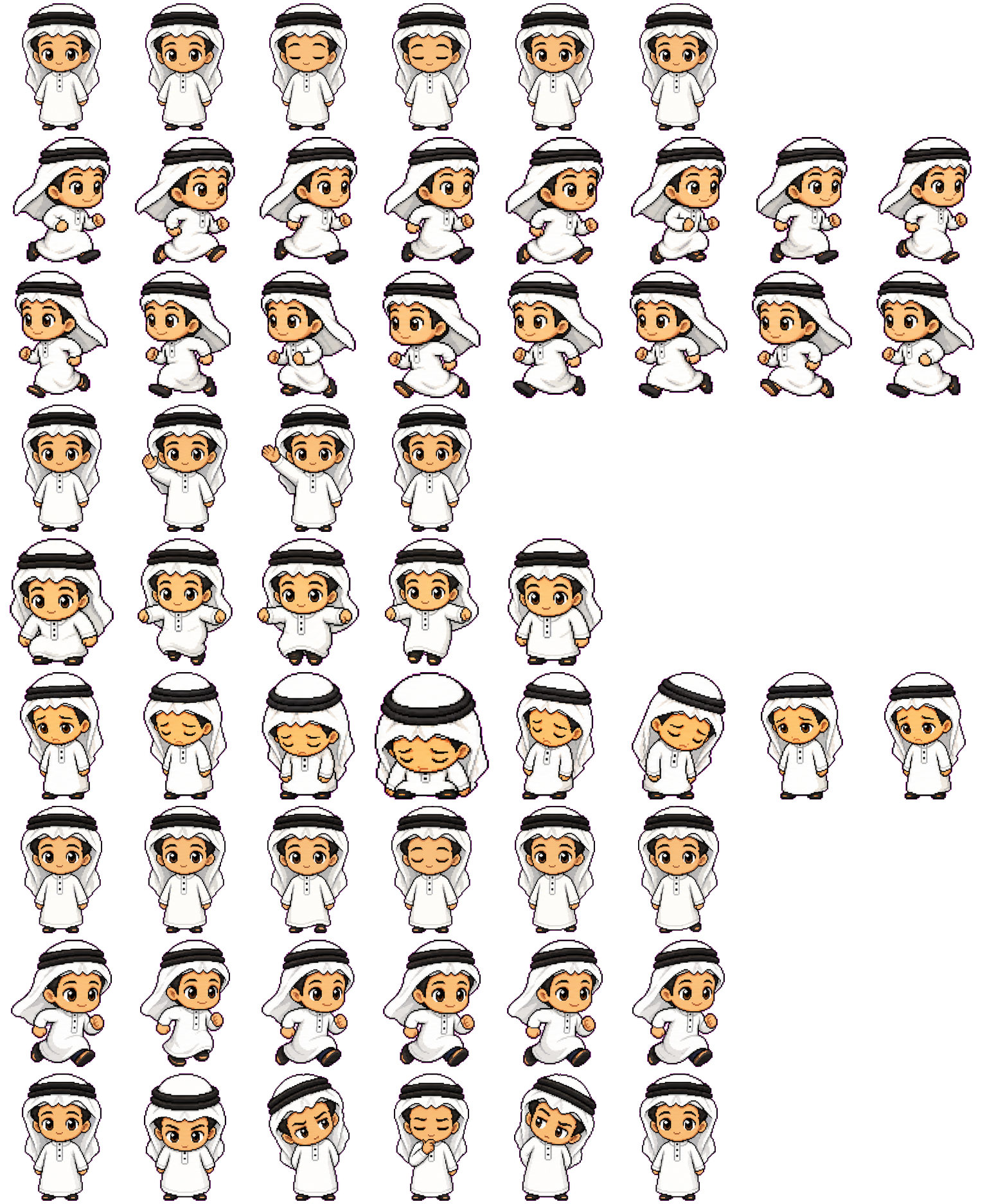 Ahmad spritesheet preview