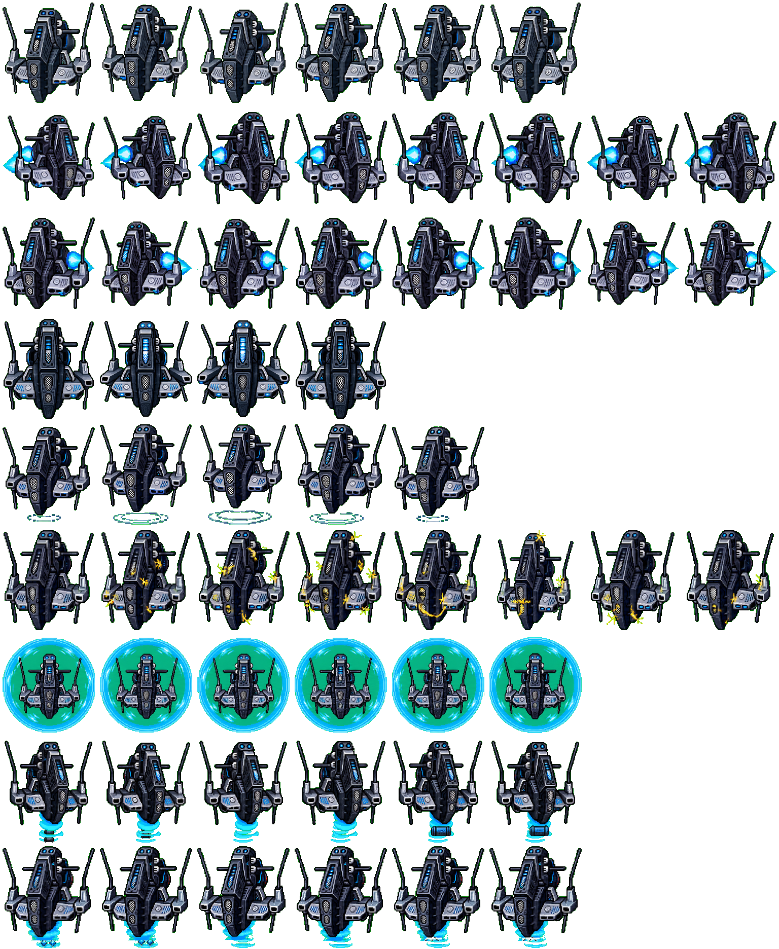 Piranha spritesheet preview
