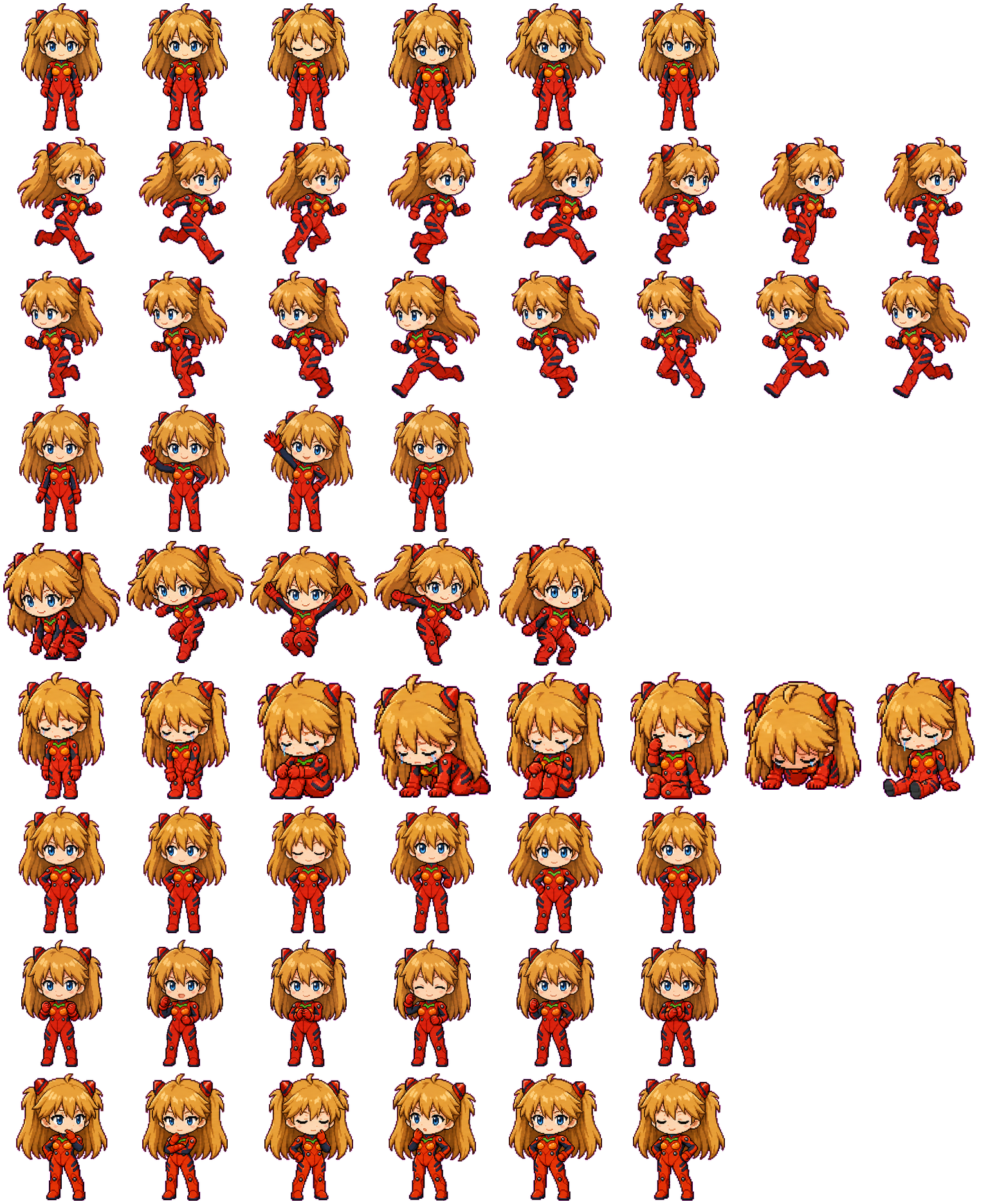 Aka Pilot spritesheet preview