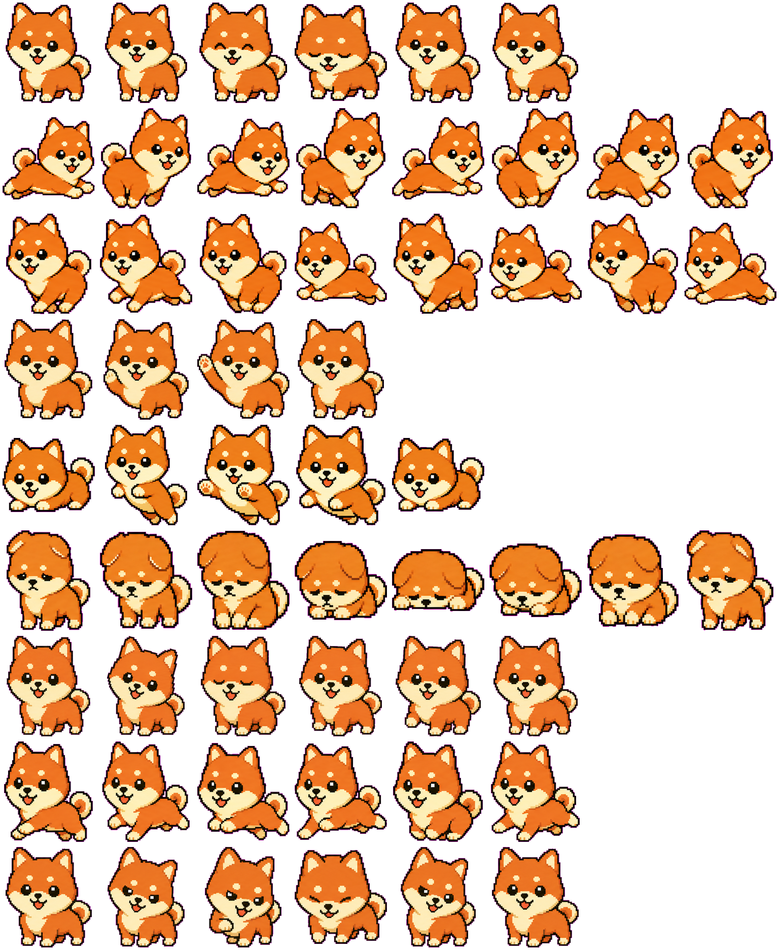 July the dog spritesheet preview