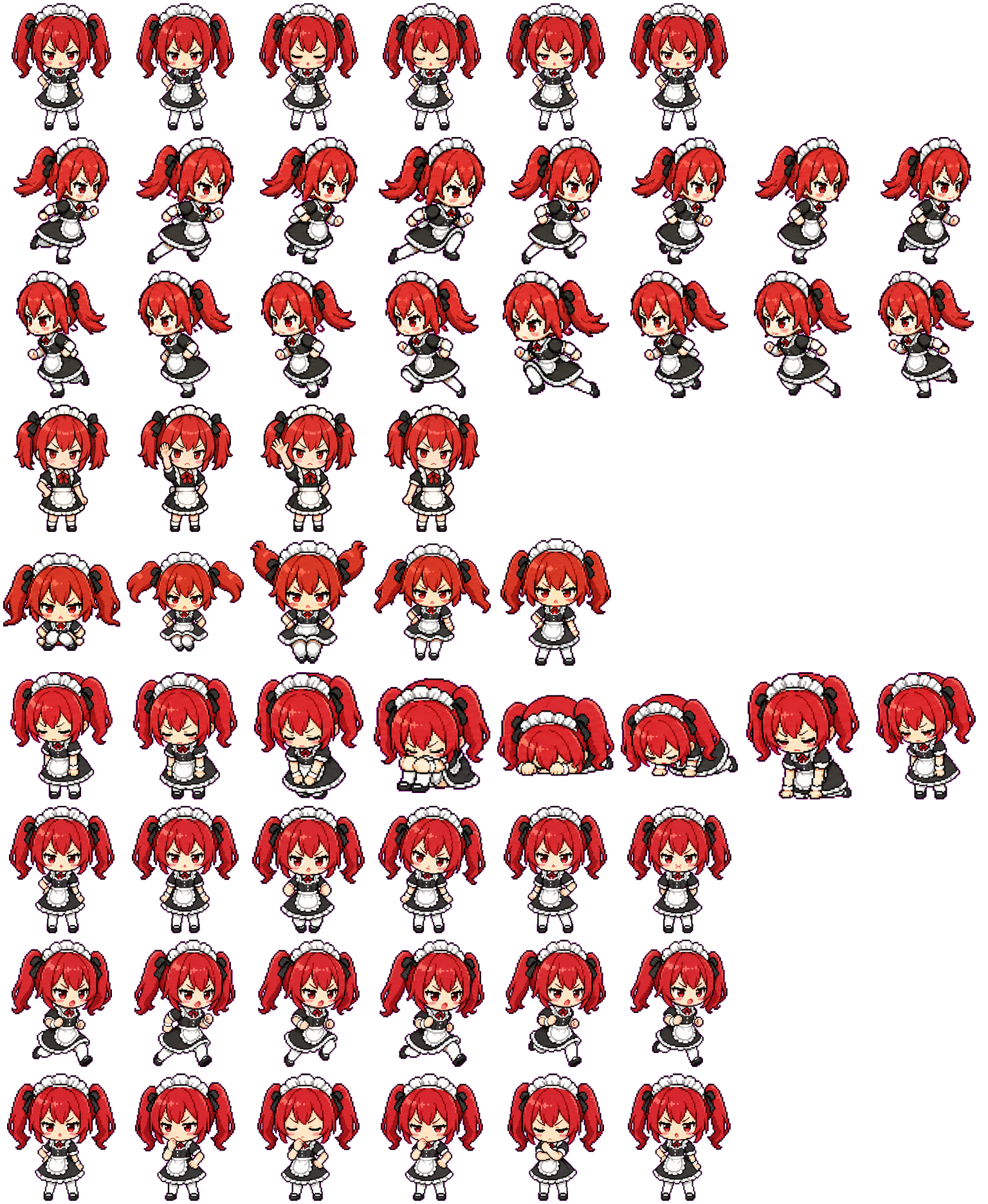 Akane spritesheet preview