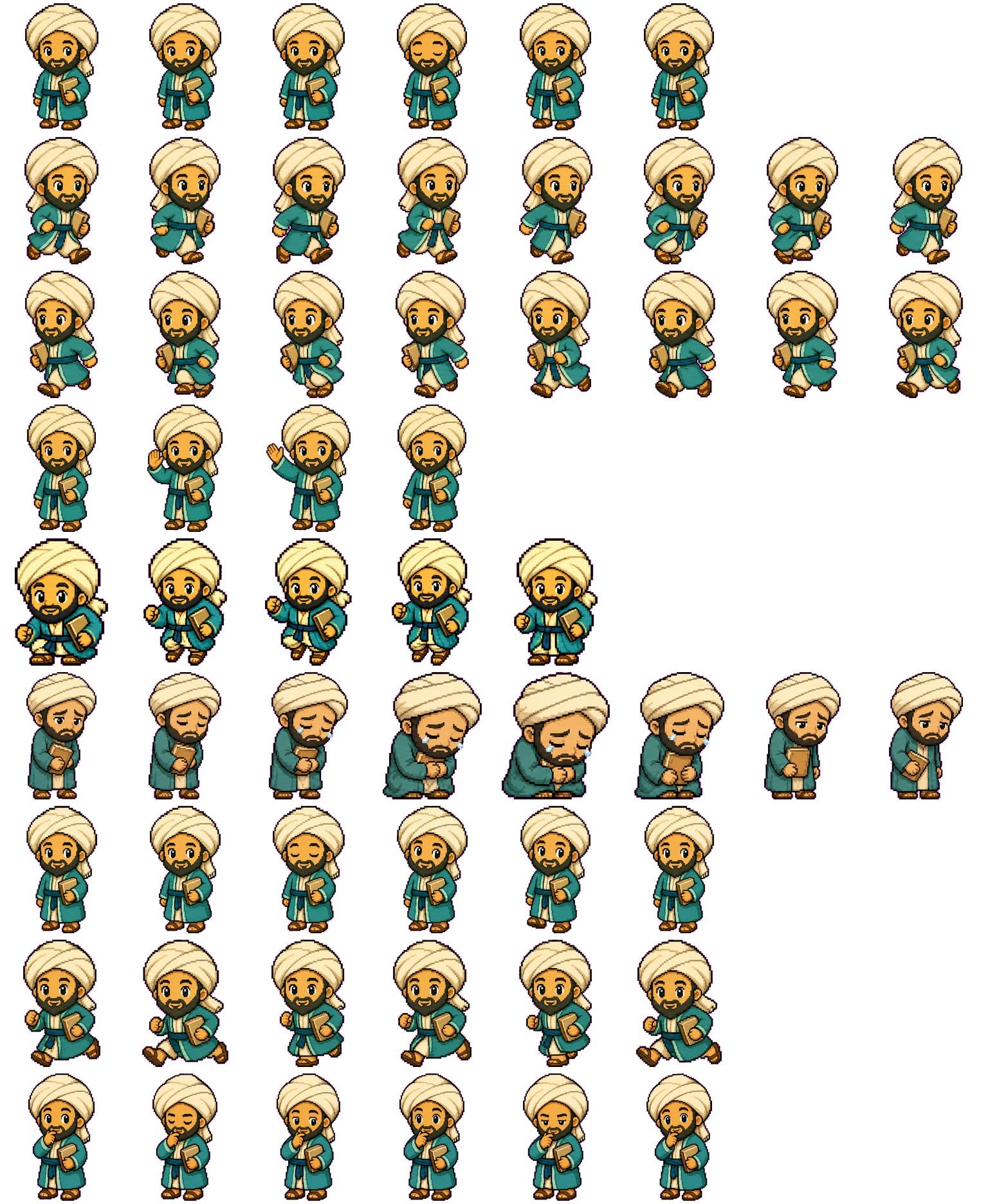 Al-Khwarizmi spritesheet preview