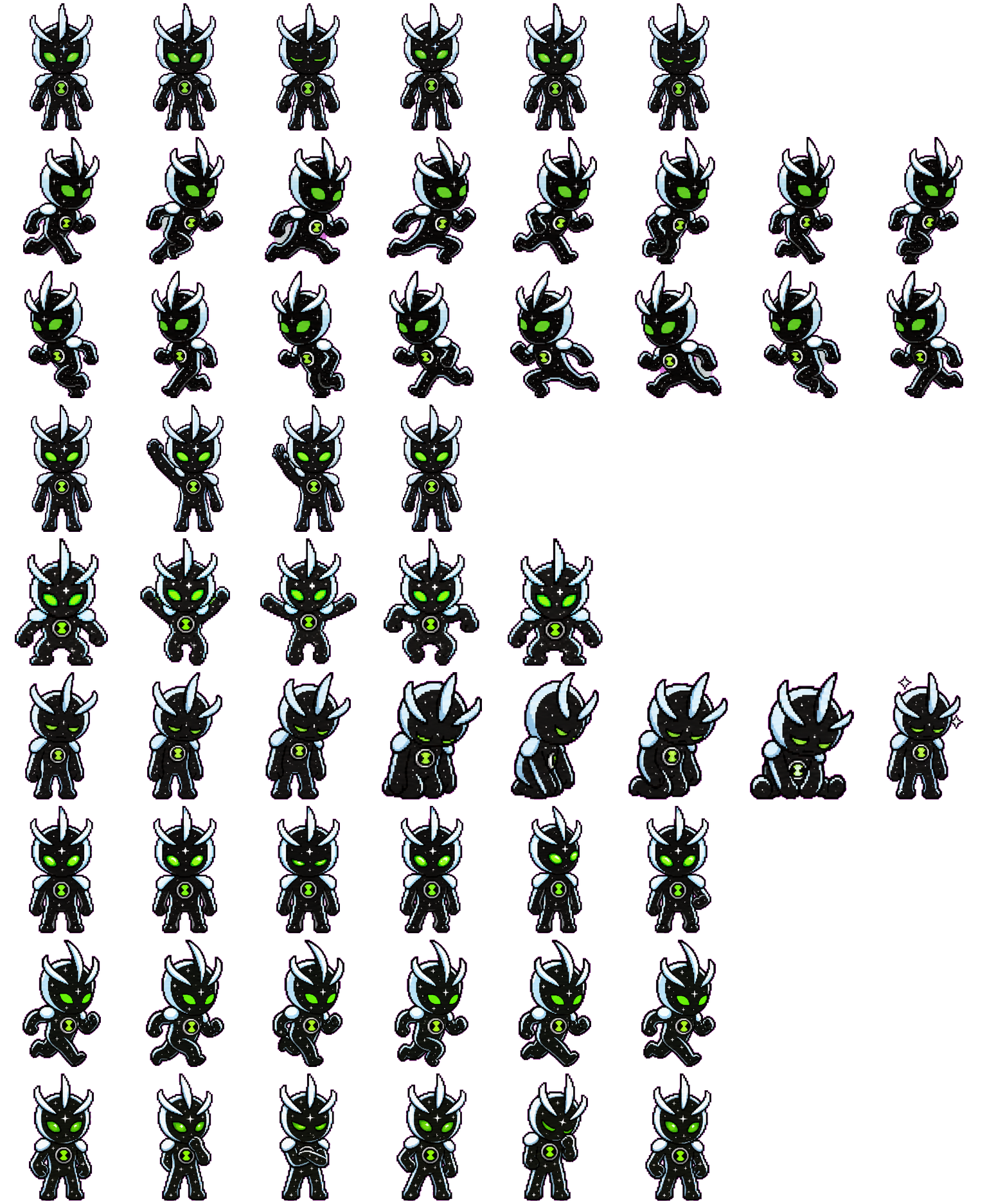 Alien X Pet spritesheet preview