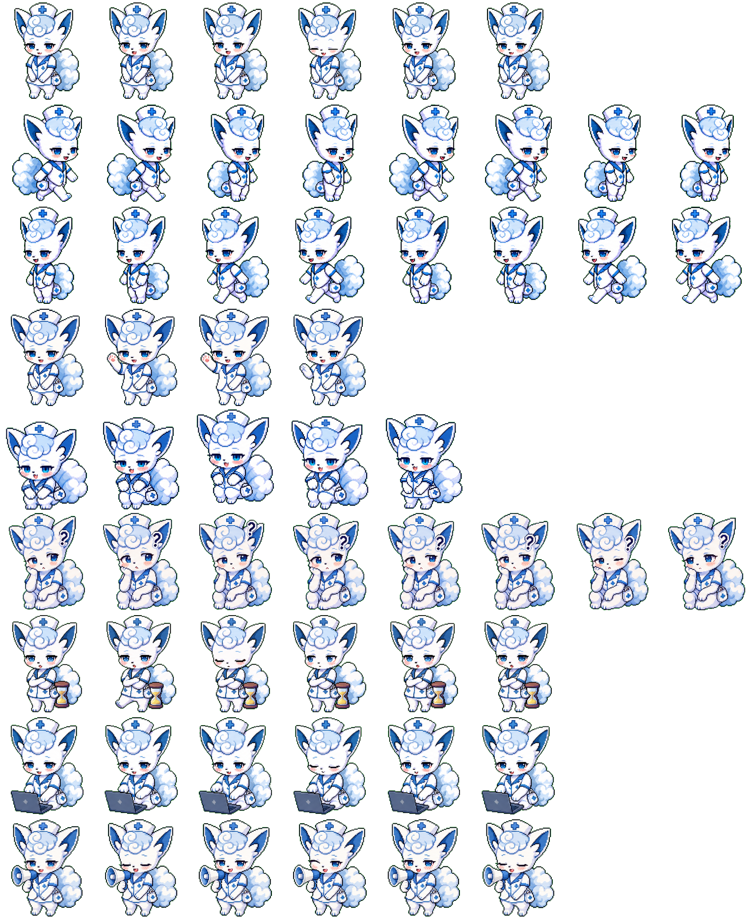 Alolan Nurse animated desktop pet preview for Codex Pet