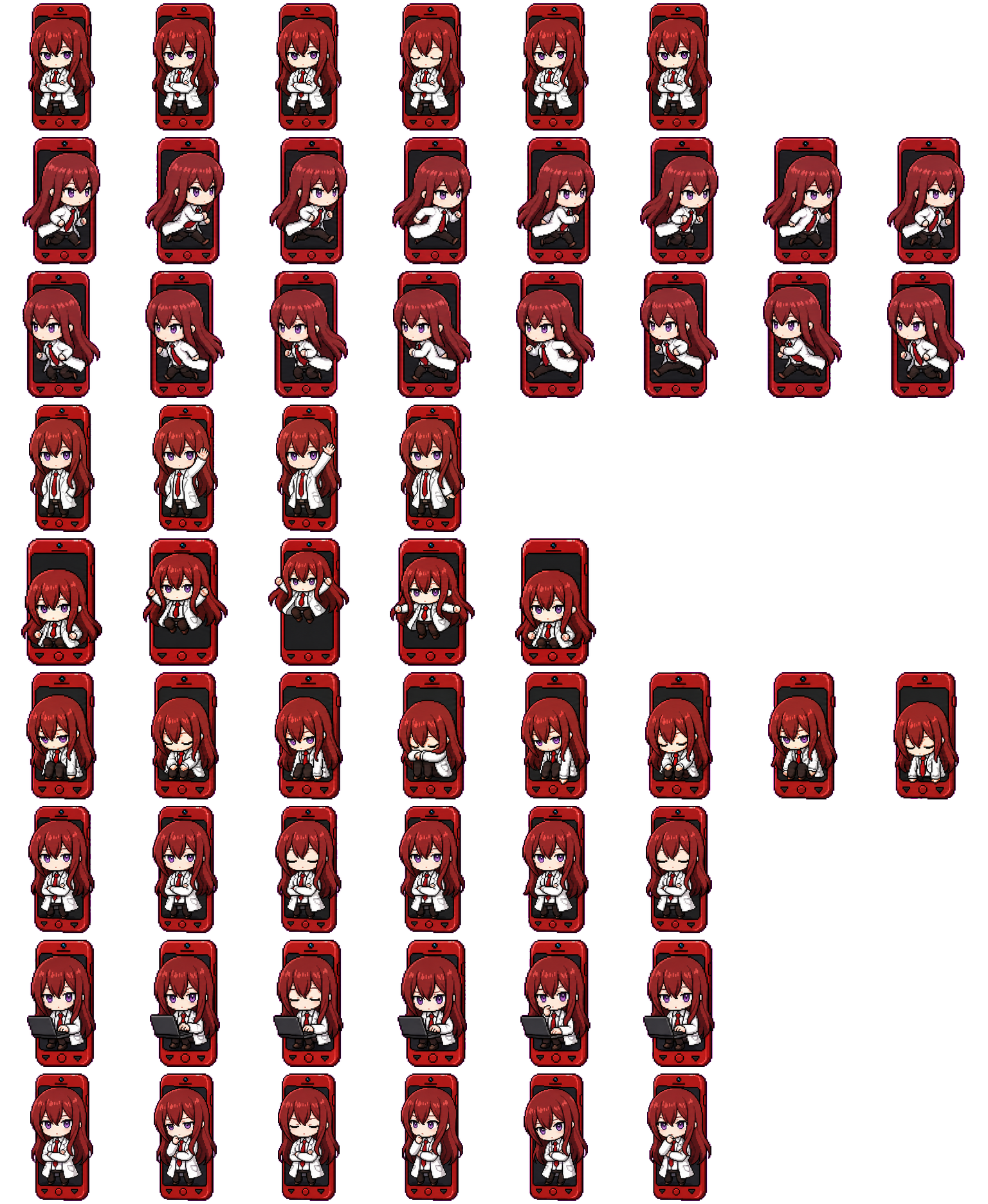 Amadeus Kurisu spritesheet preview