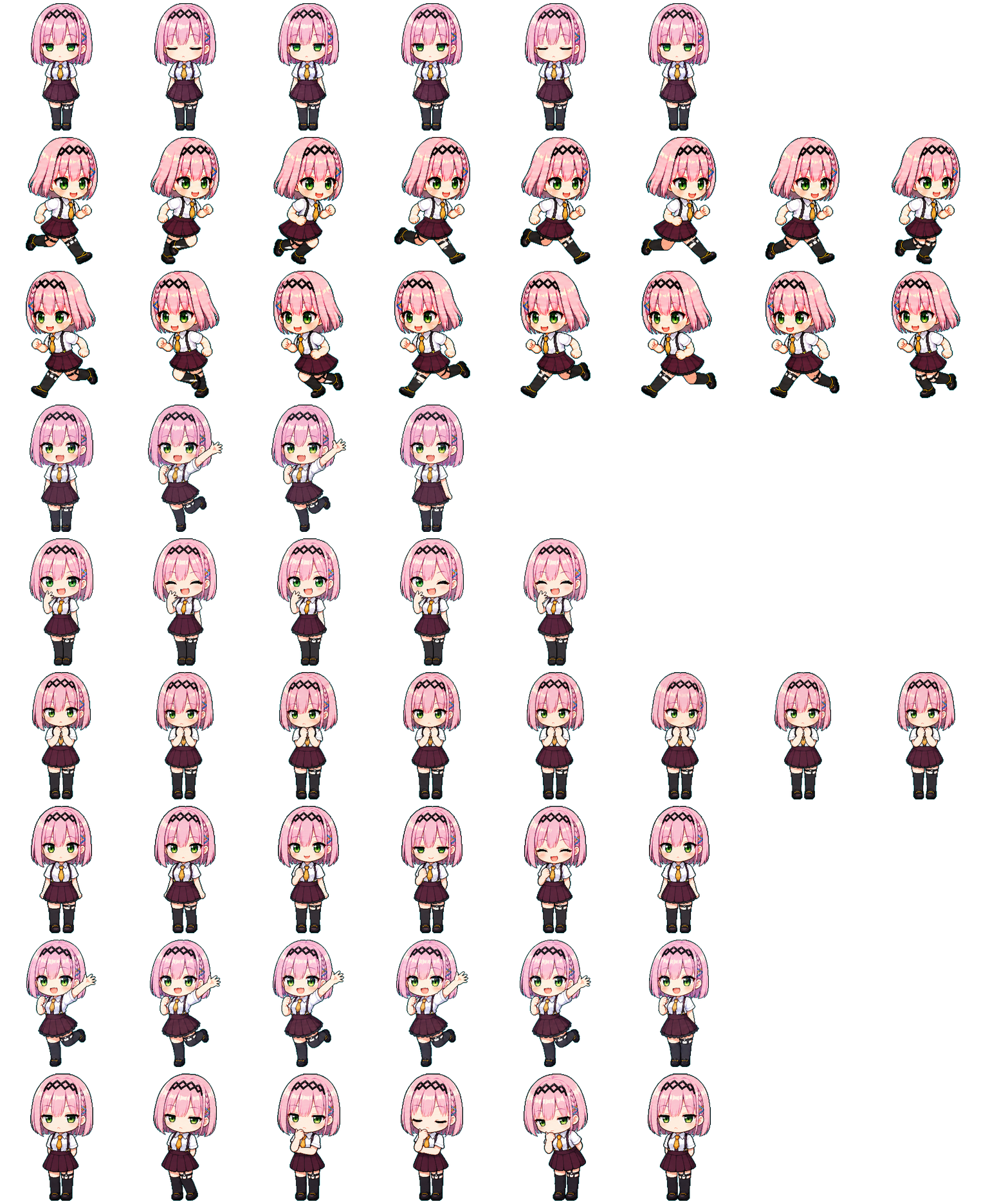 Amane spritesheet preview