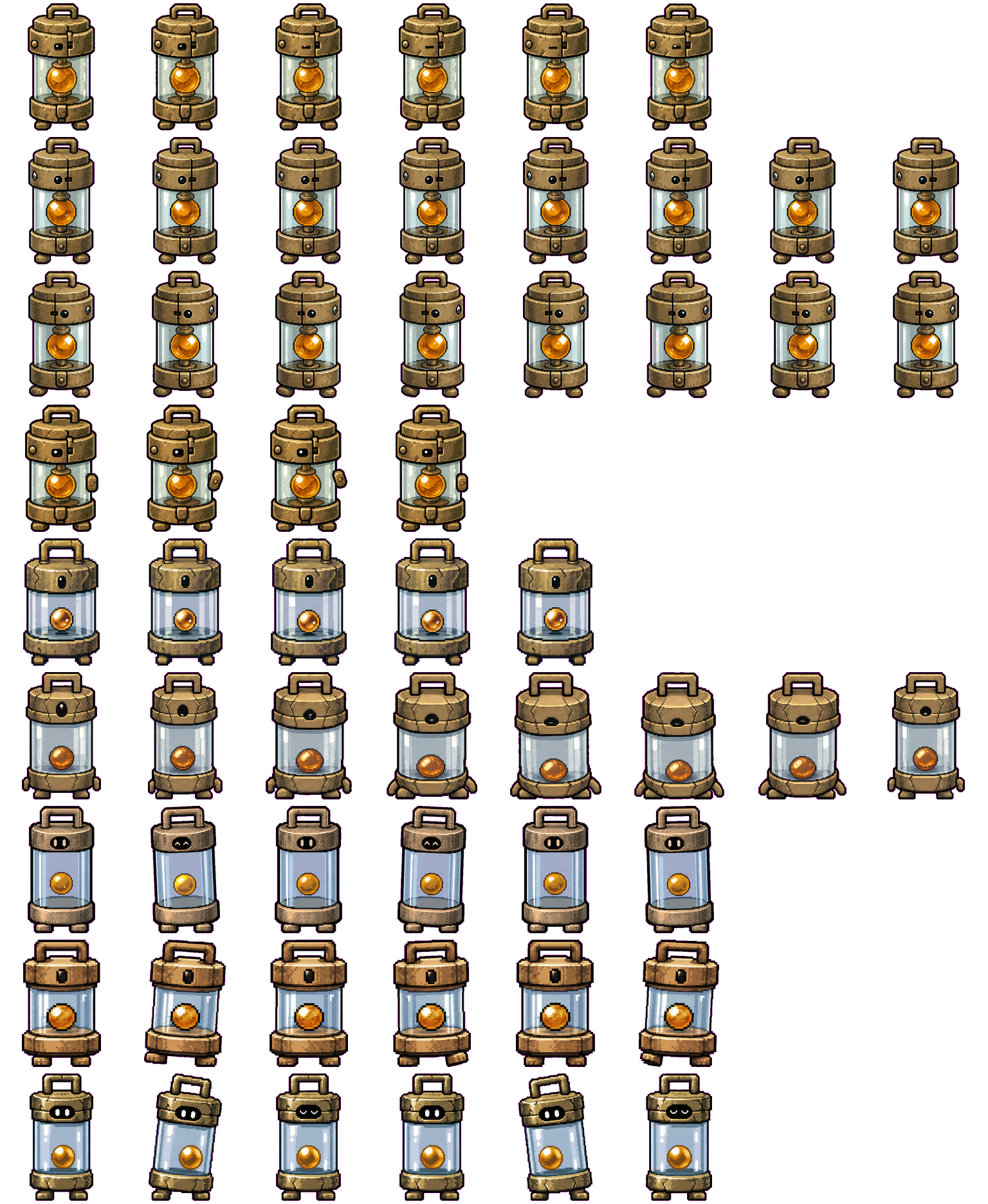 Amber Column Guide animated desktop pet preview for Codex Pet