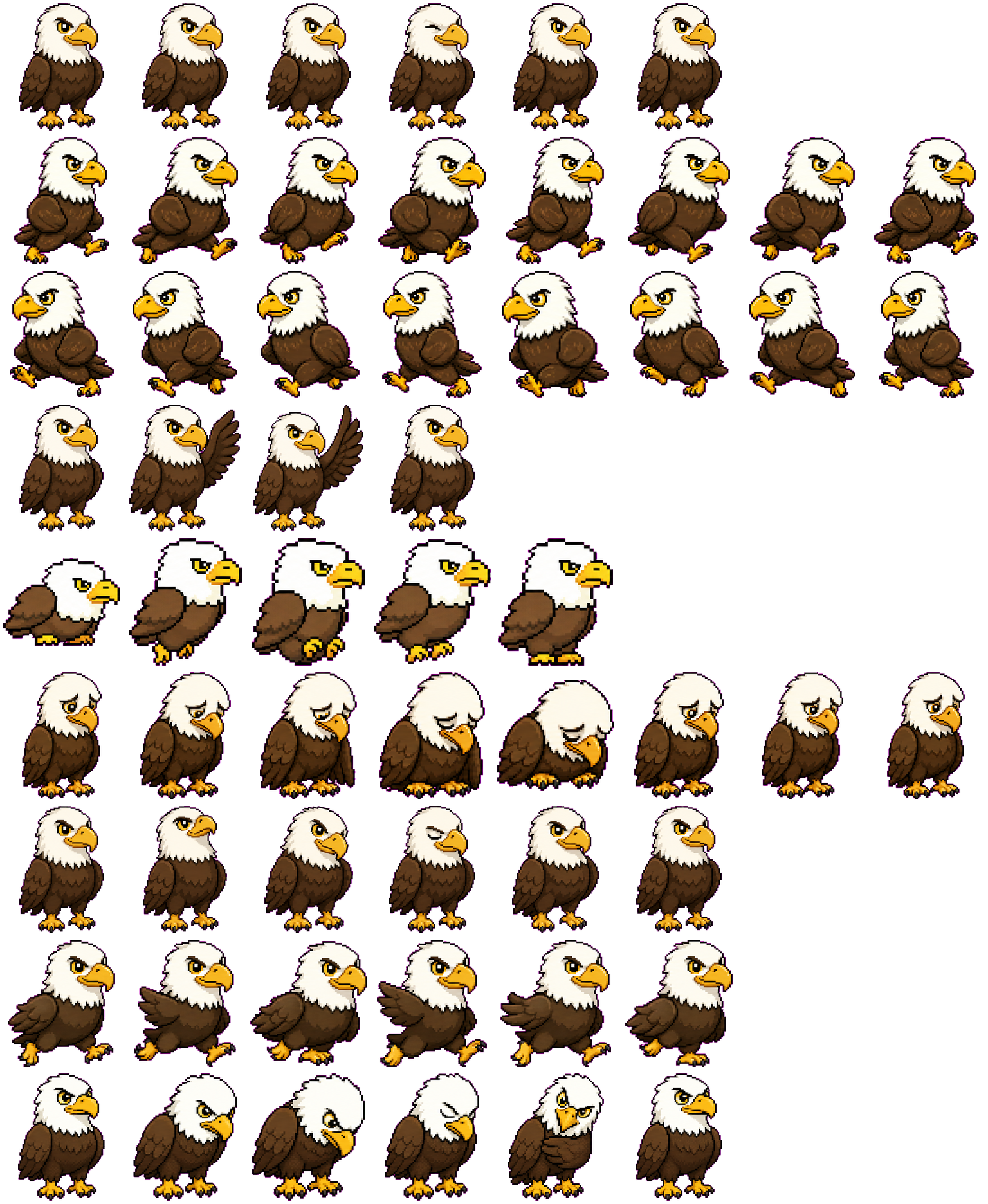 American Eagle spritesheet preview