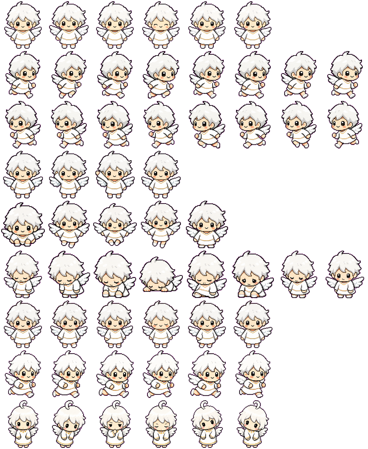 Angel spritesheet preview