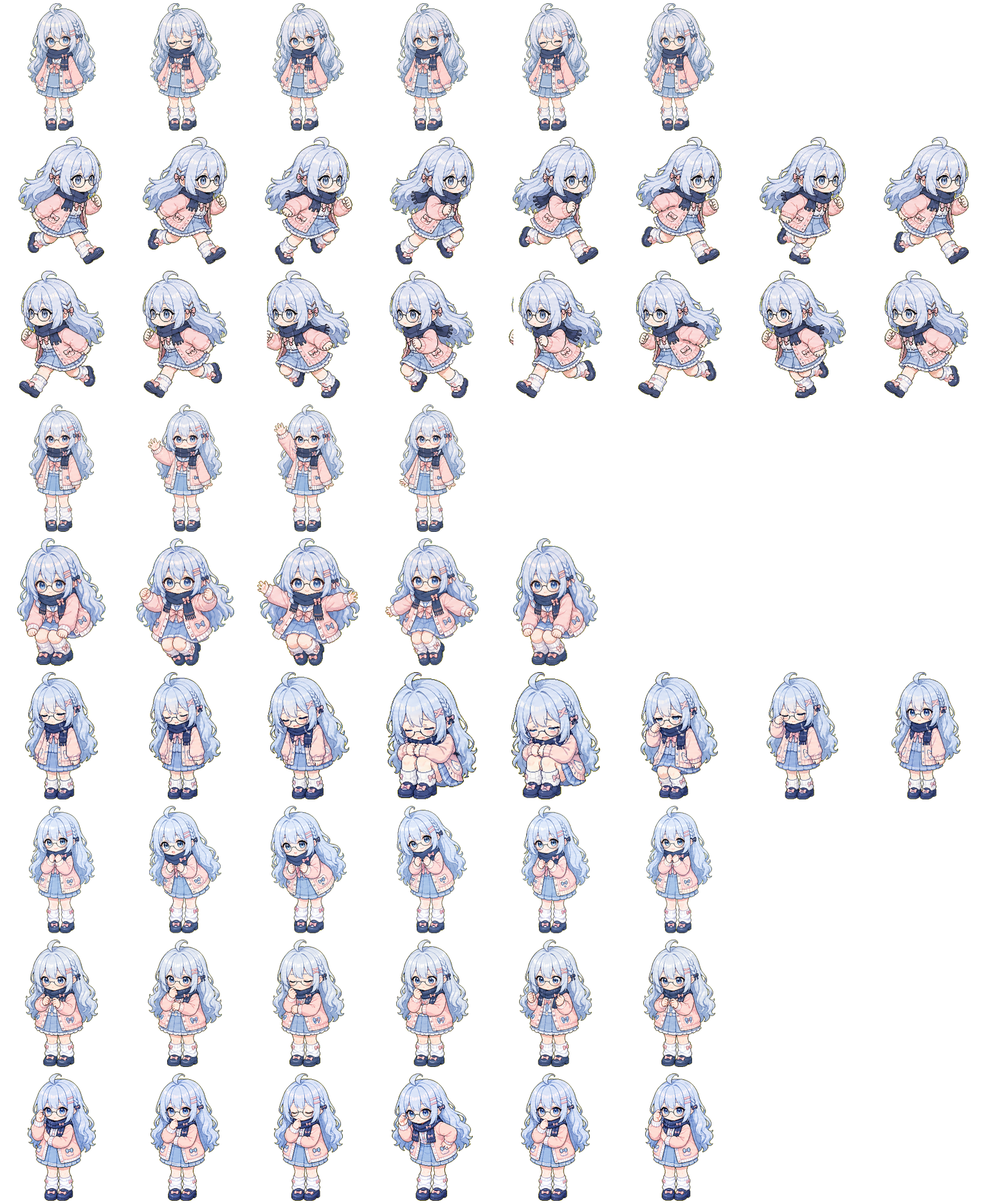 anime-glasses animated desktop pet preview for Codex Pet