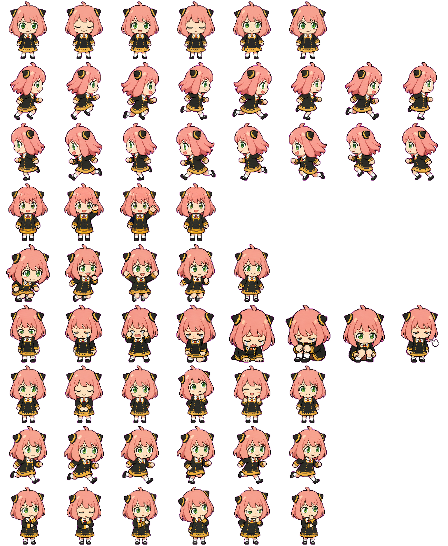 阿尼亚 spritesheet preview