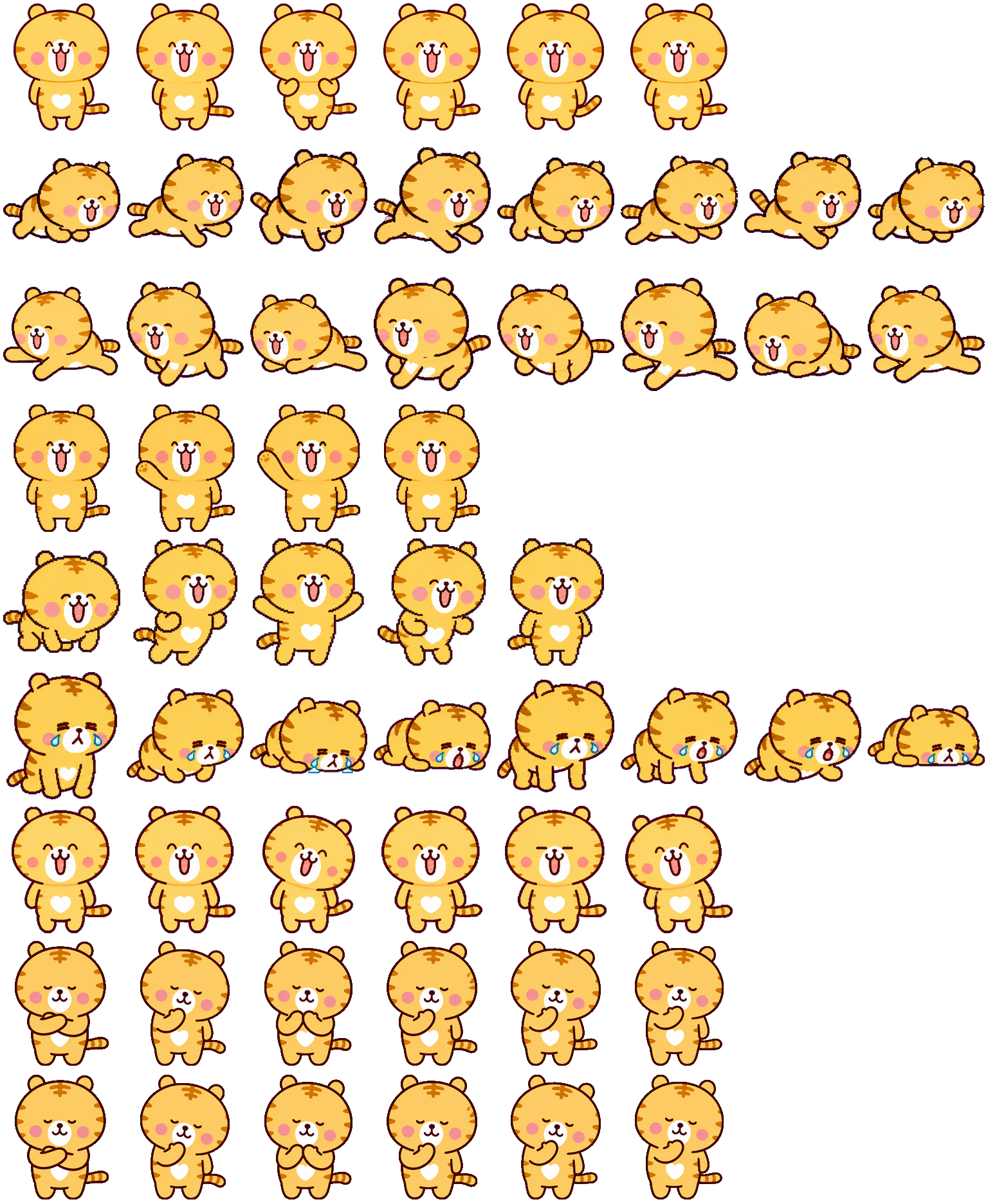 Aoxiao Tiger spritesheet preview