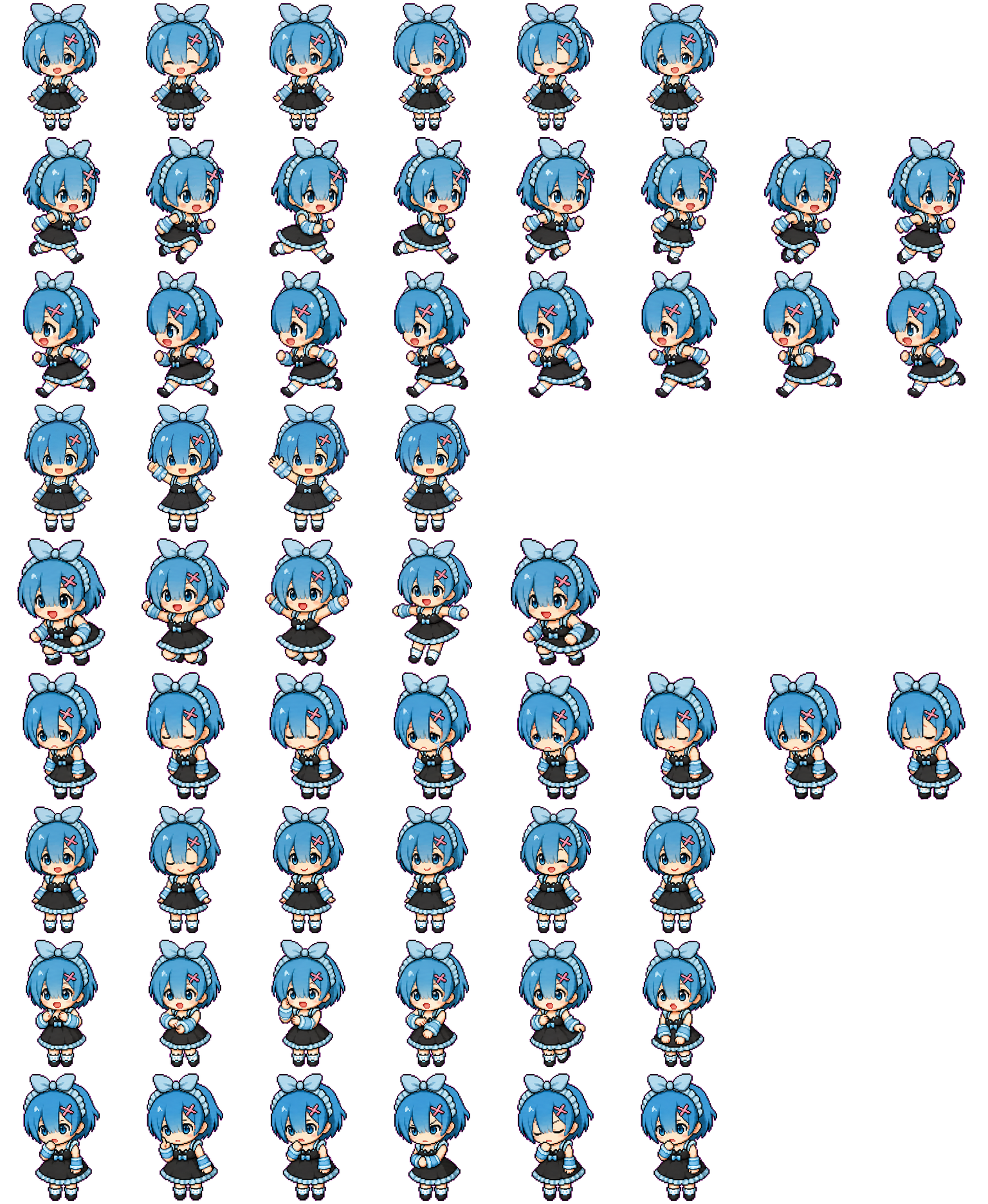 Aqua Maid animated desktop pet preview for Codex Pet