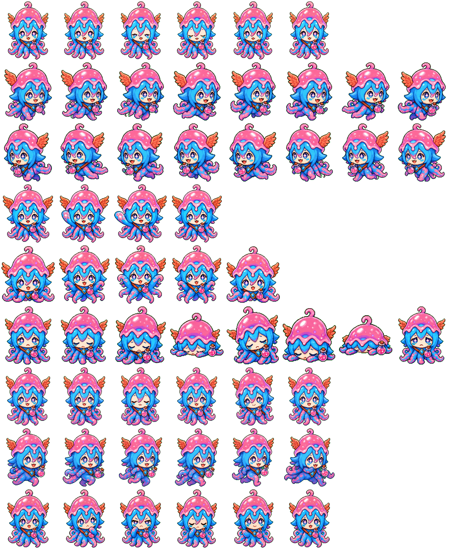 Aqualina spritesheet preview