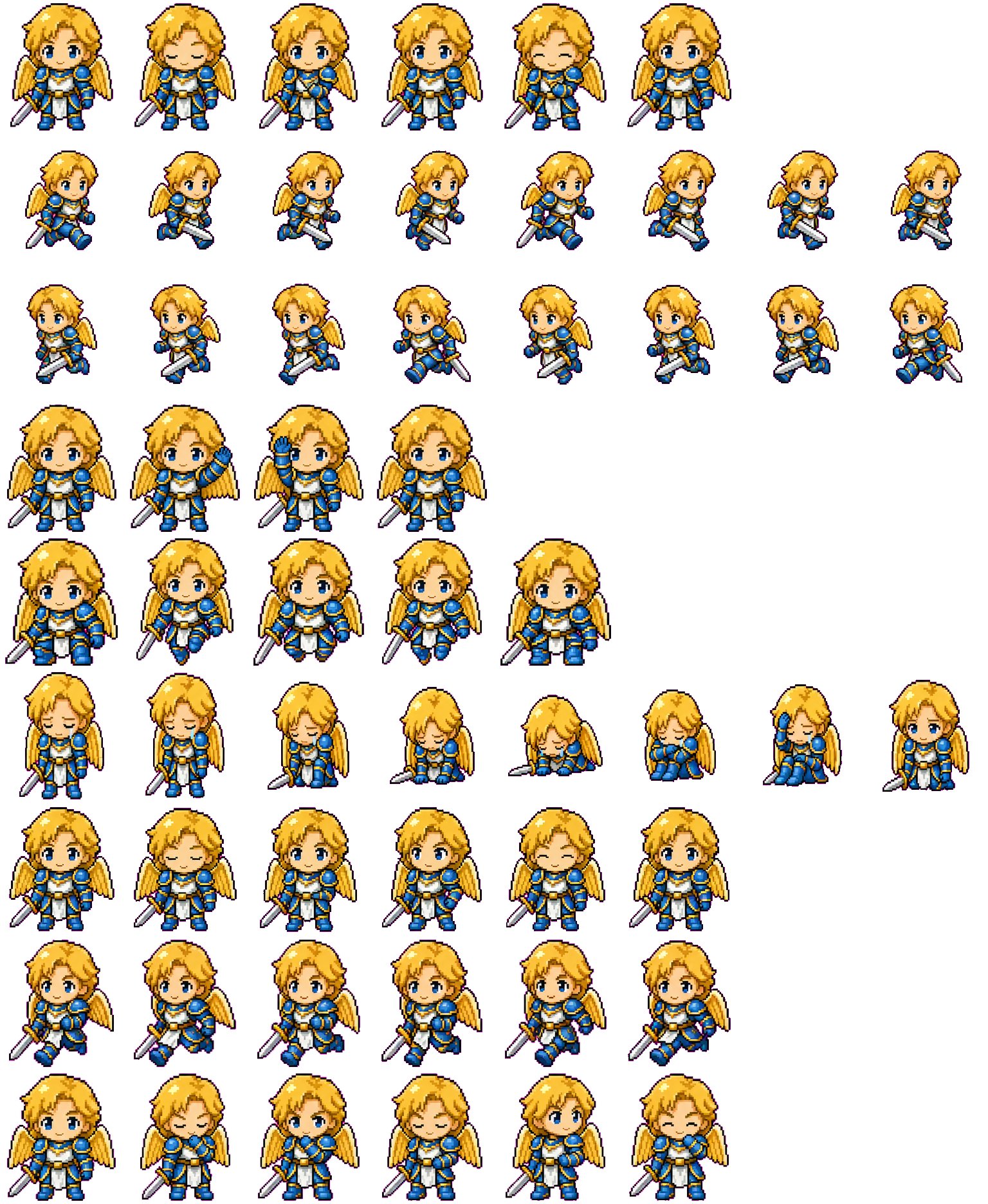 Archangel Michael spritesheet preview