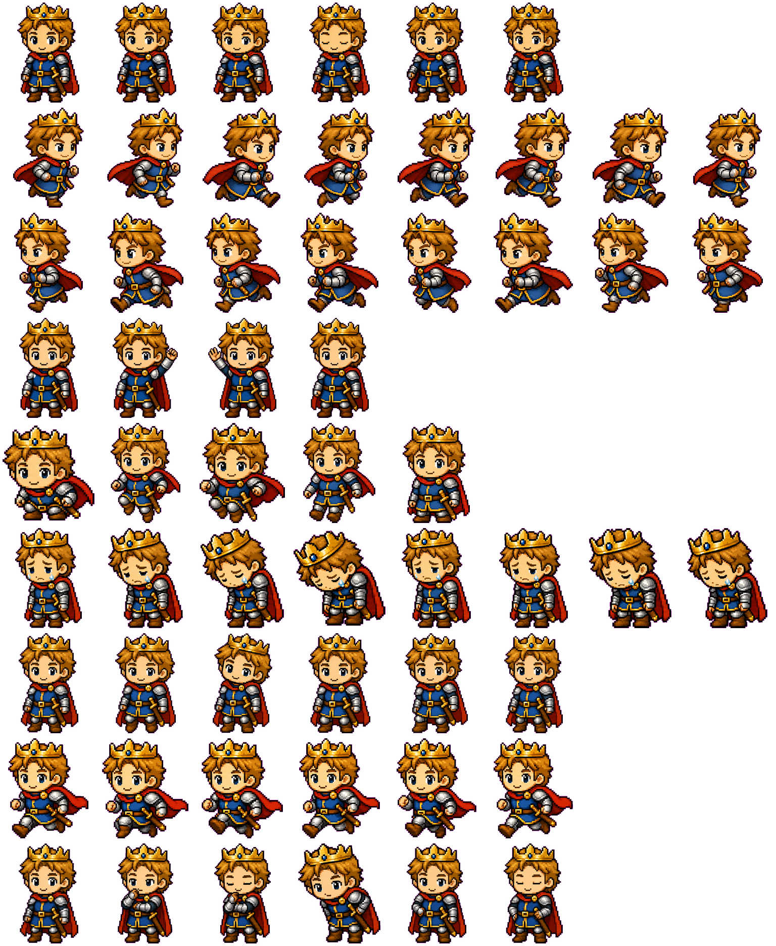 Arthur spritesheet preview