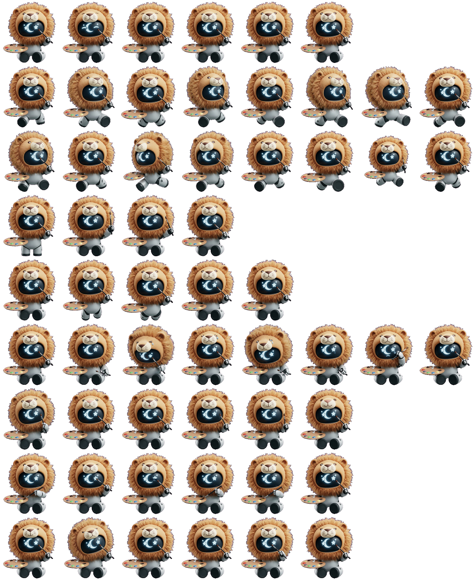 Artist Meow animated desktop pet preview for Codex Pet