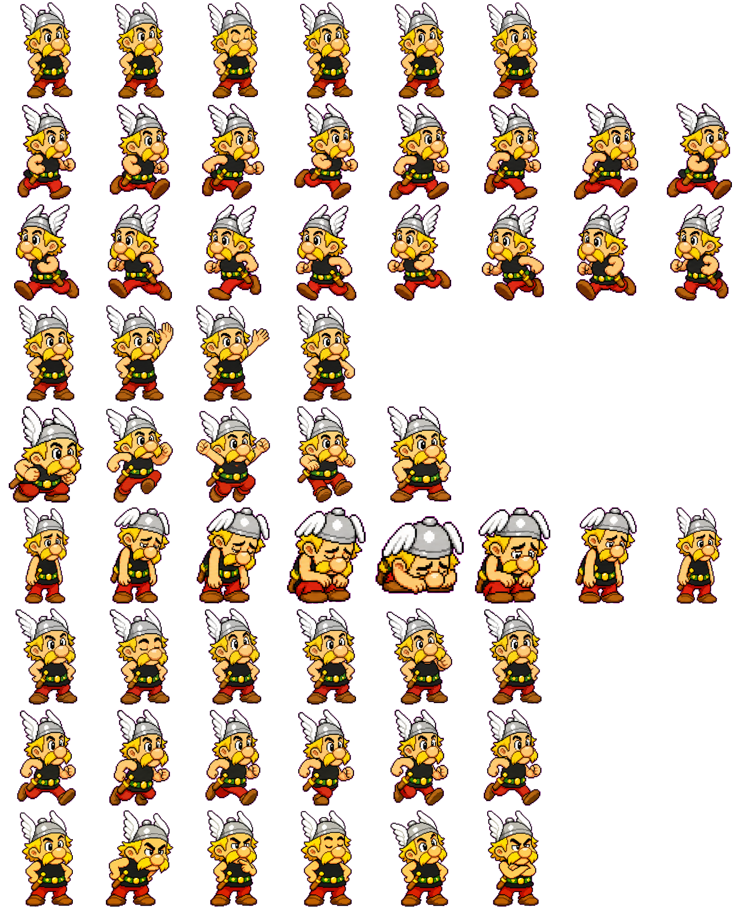 Asterix spritesheet preview