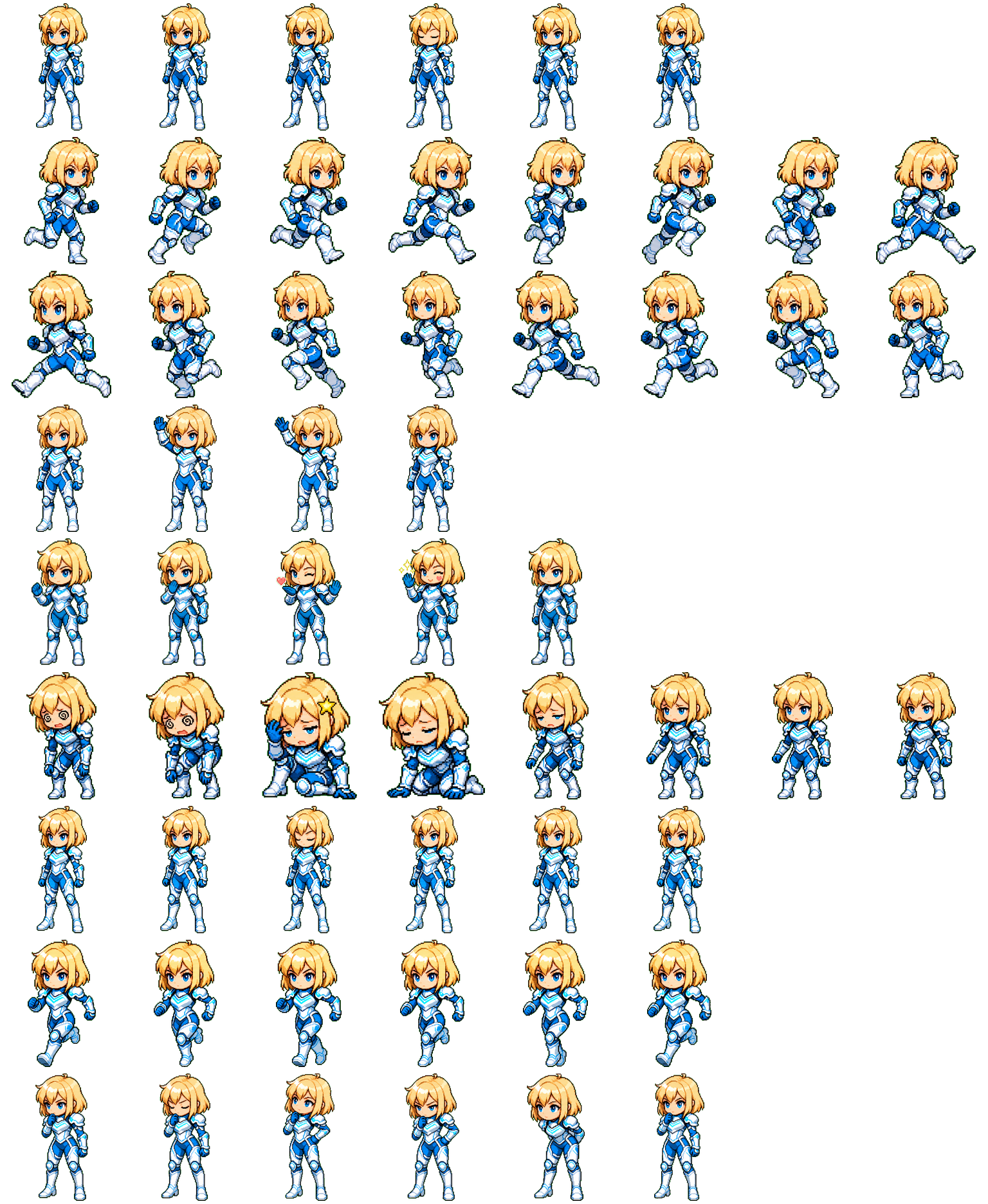Astra Blue spritesheet preview