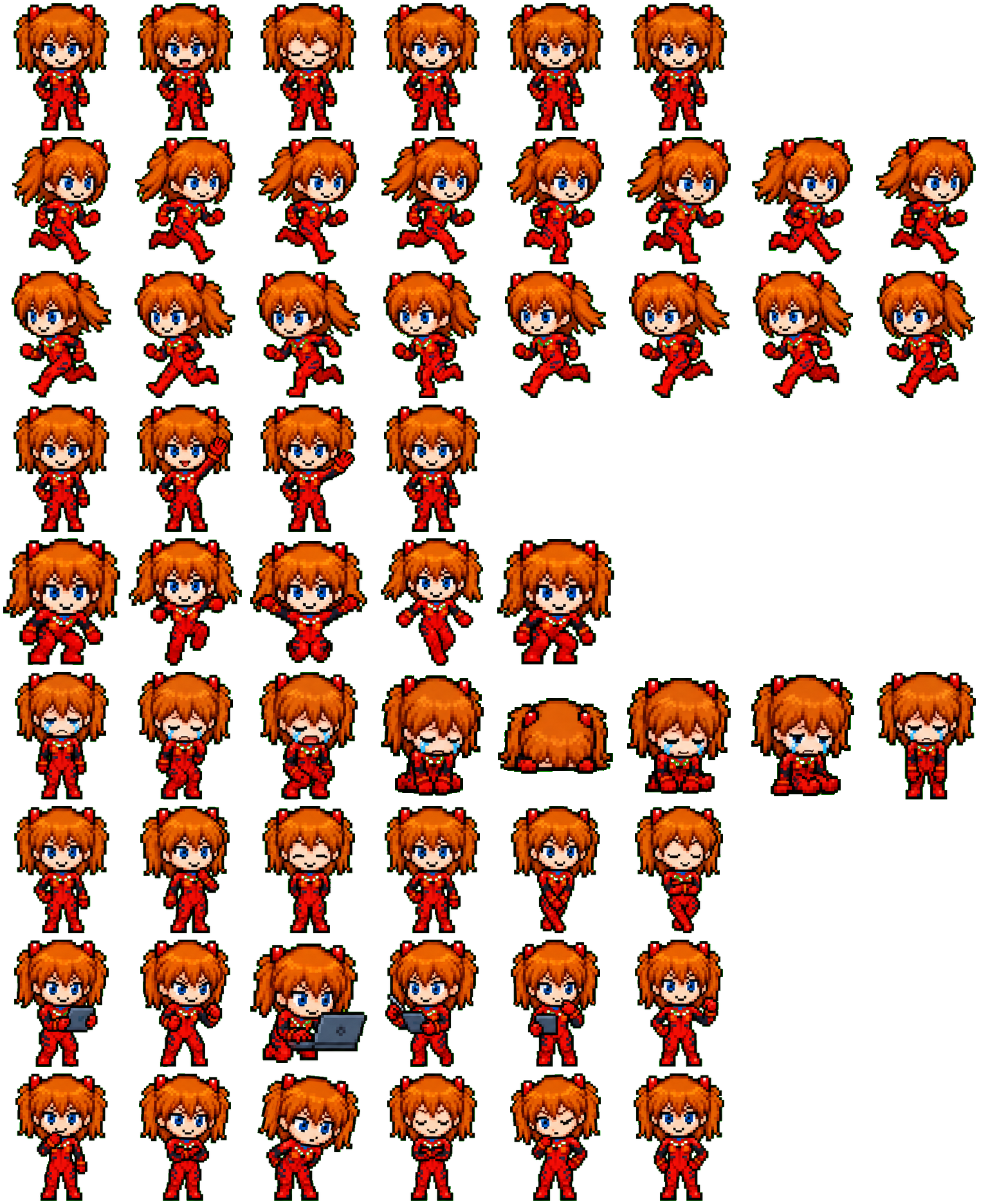 Asuka spritesheet preview