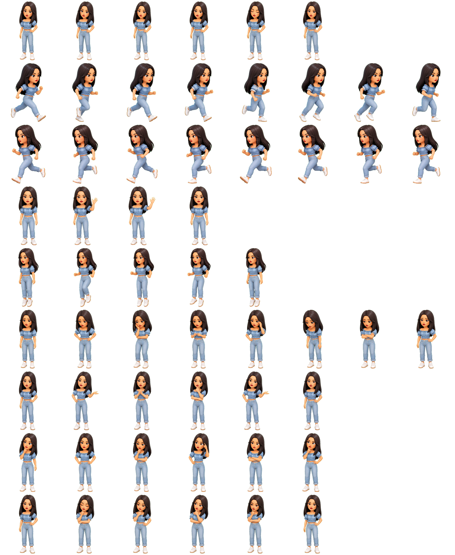 Avatar Girl animated desktop pet preview for Codex Pet