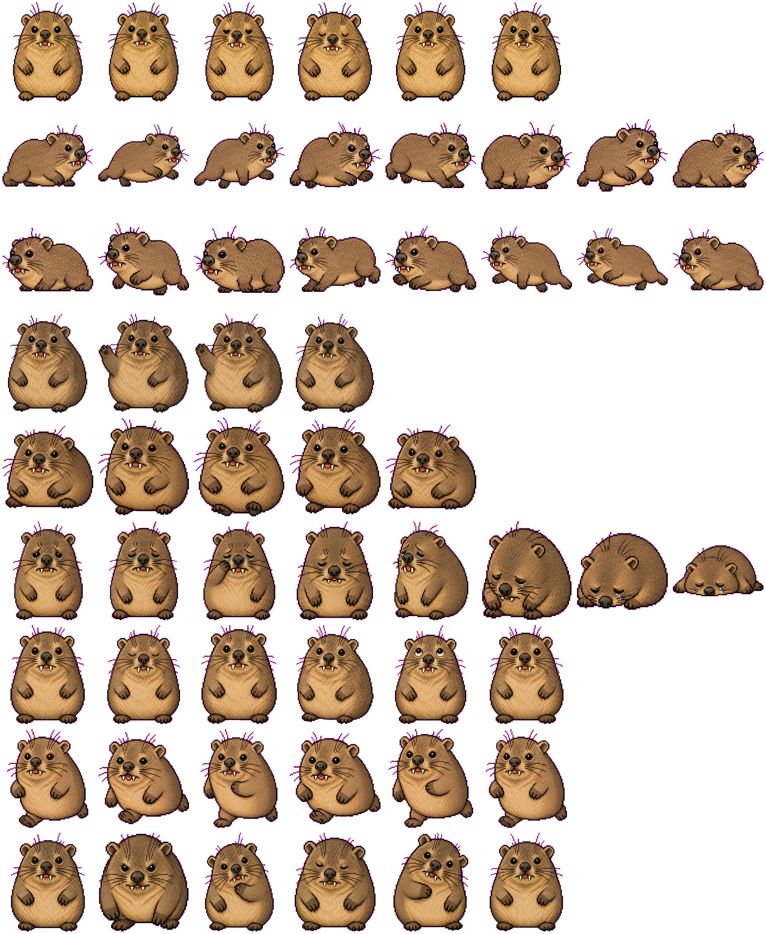 Awawa Hyrax spritesheet preview