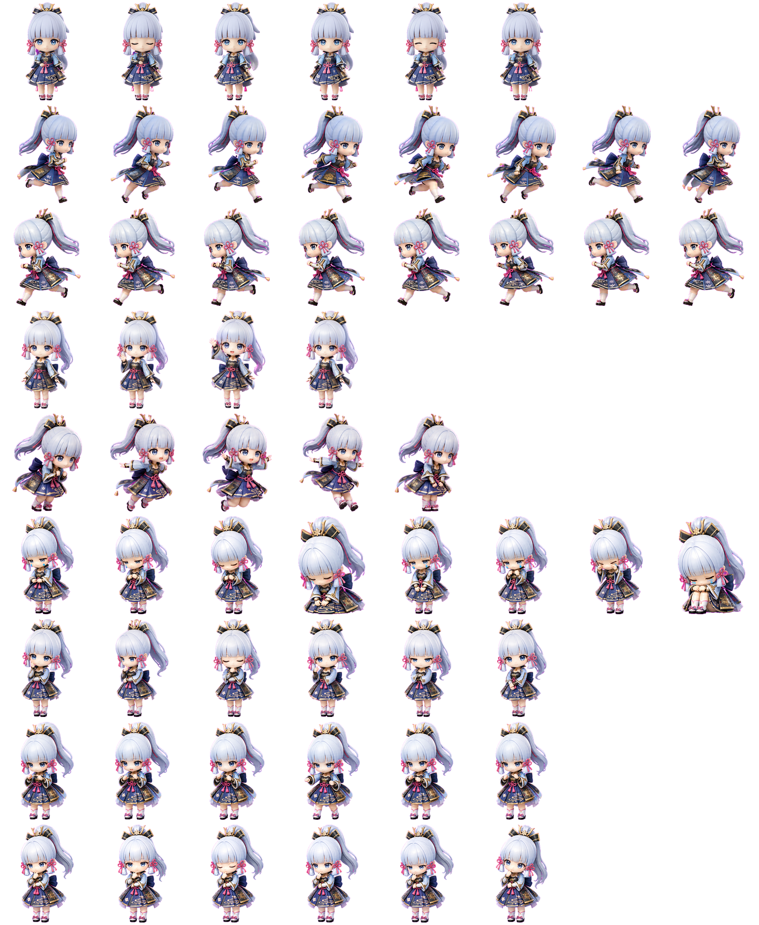 Ayaka - 神里凌华 spritesheet preview