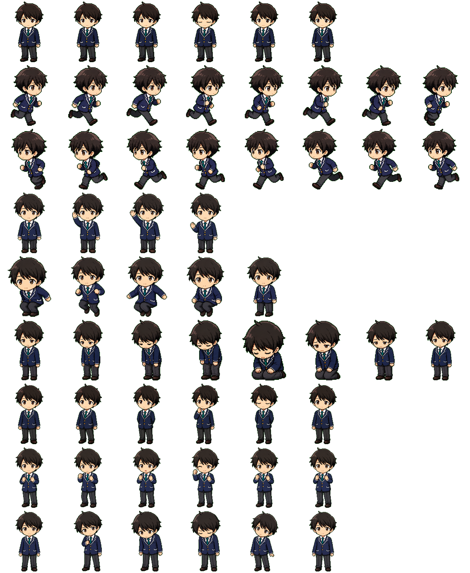 安曇小太郎 Azumi Kotarou spritesheet preview