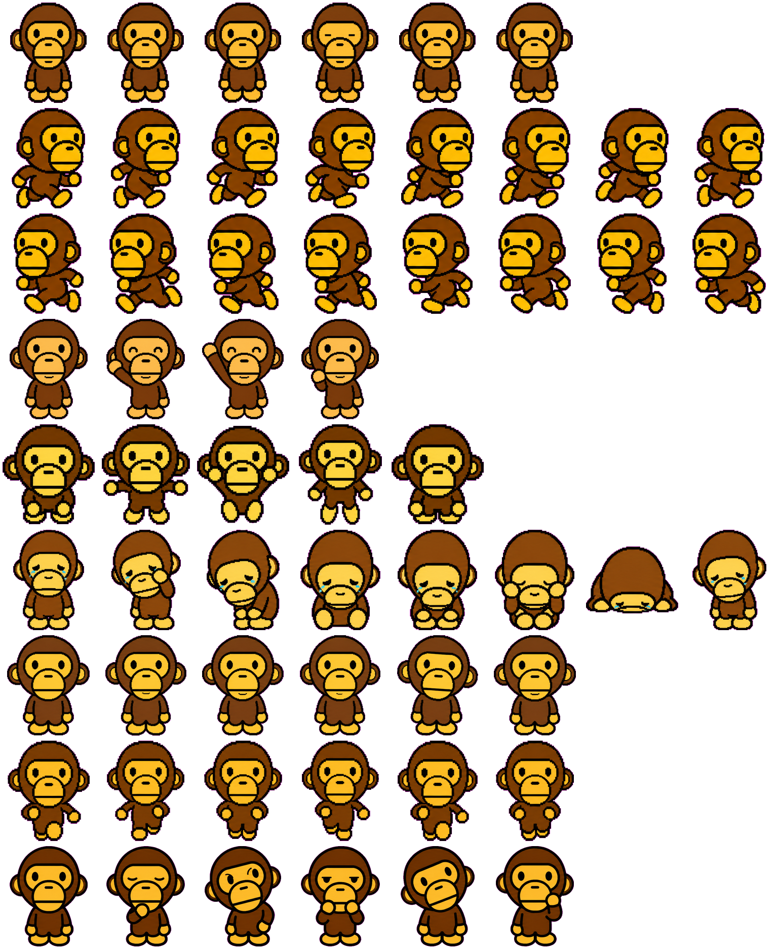 Baby Milo spritesheet preview