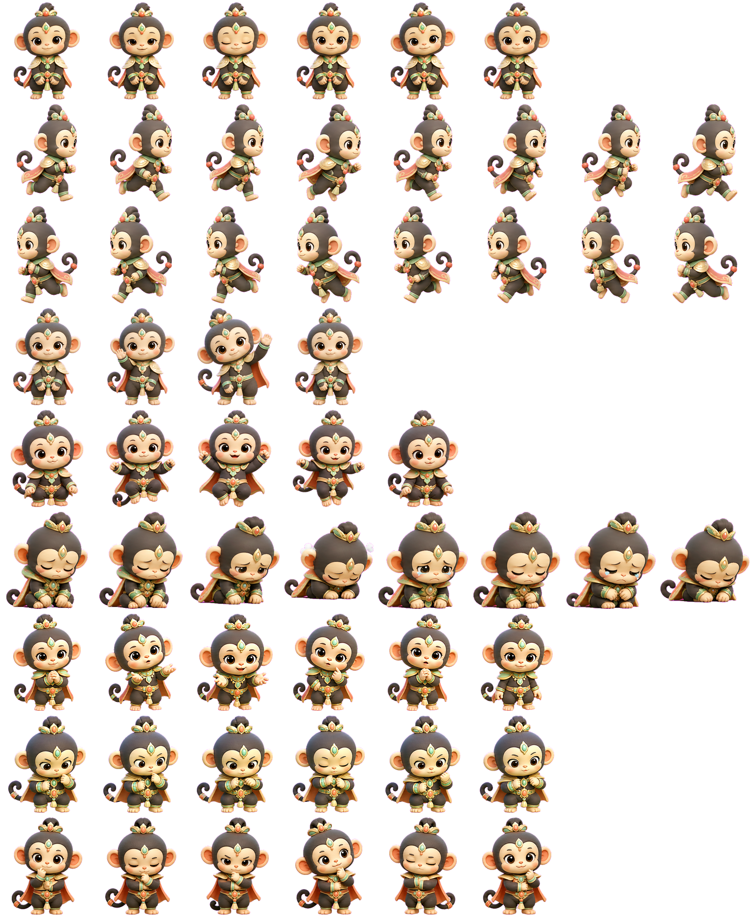 baby wukong animated desktop pet preview for Codex Pet