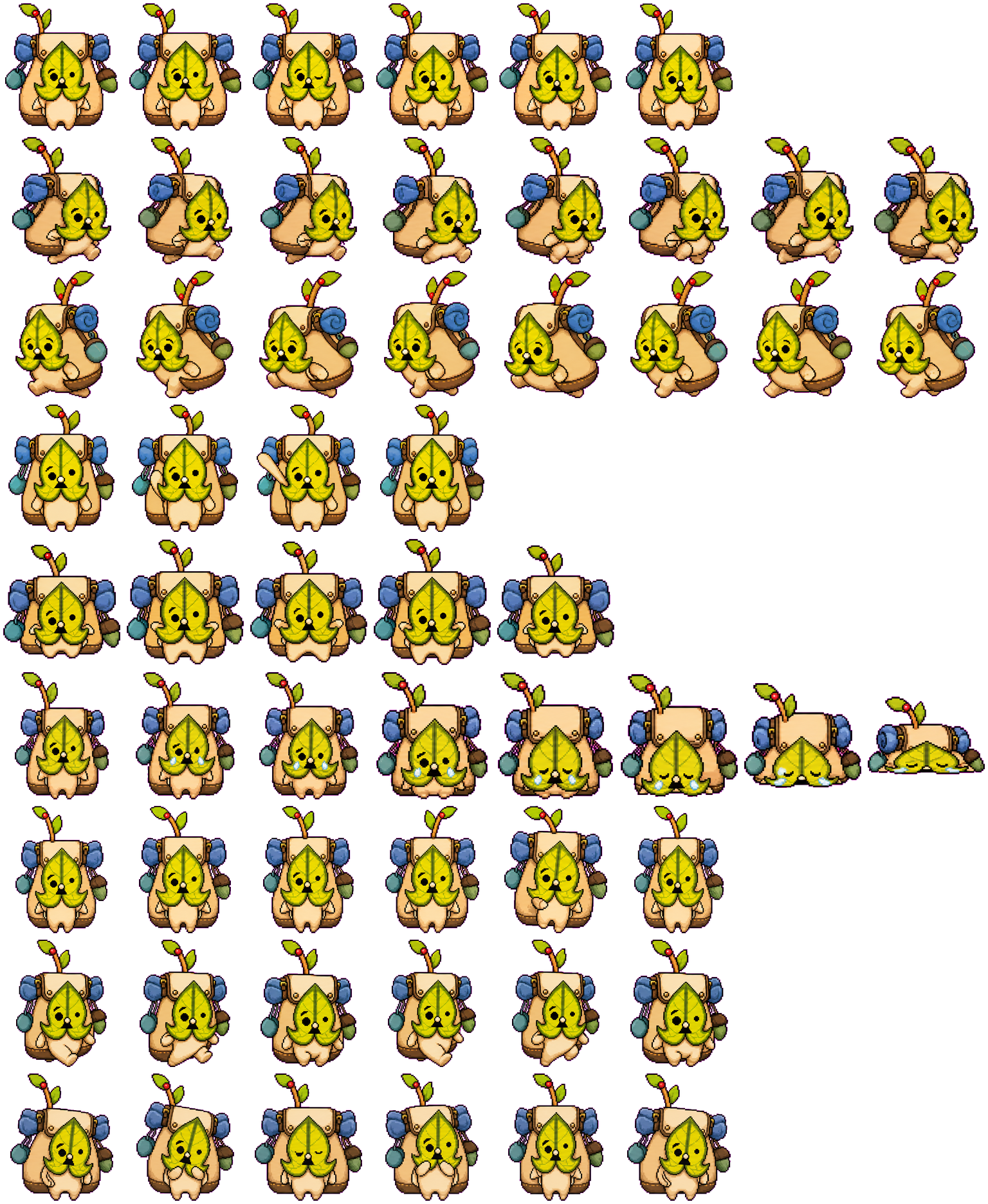Backpack Forest Spirit spritesheet preview