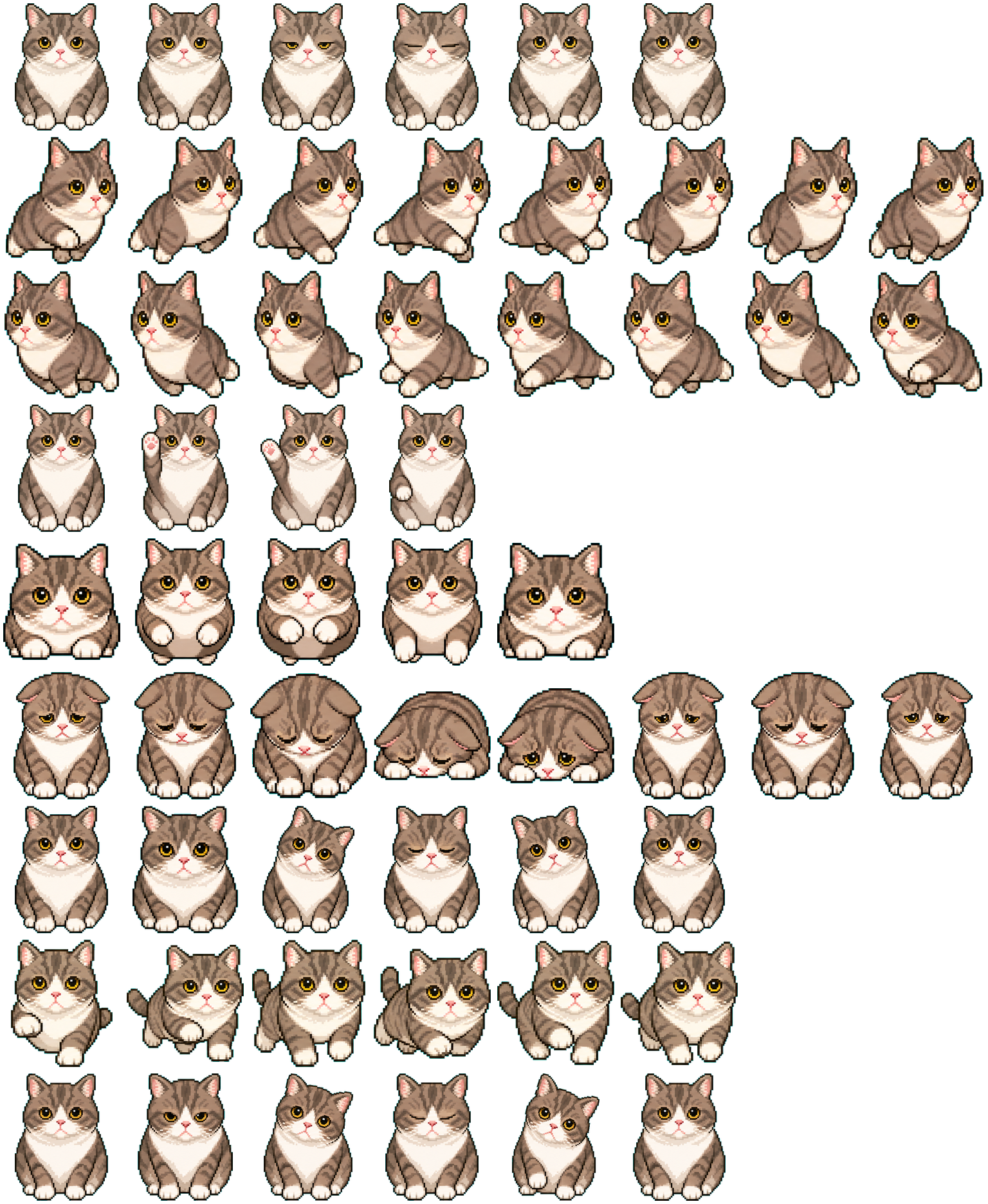 BD Cat spritesheet preview