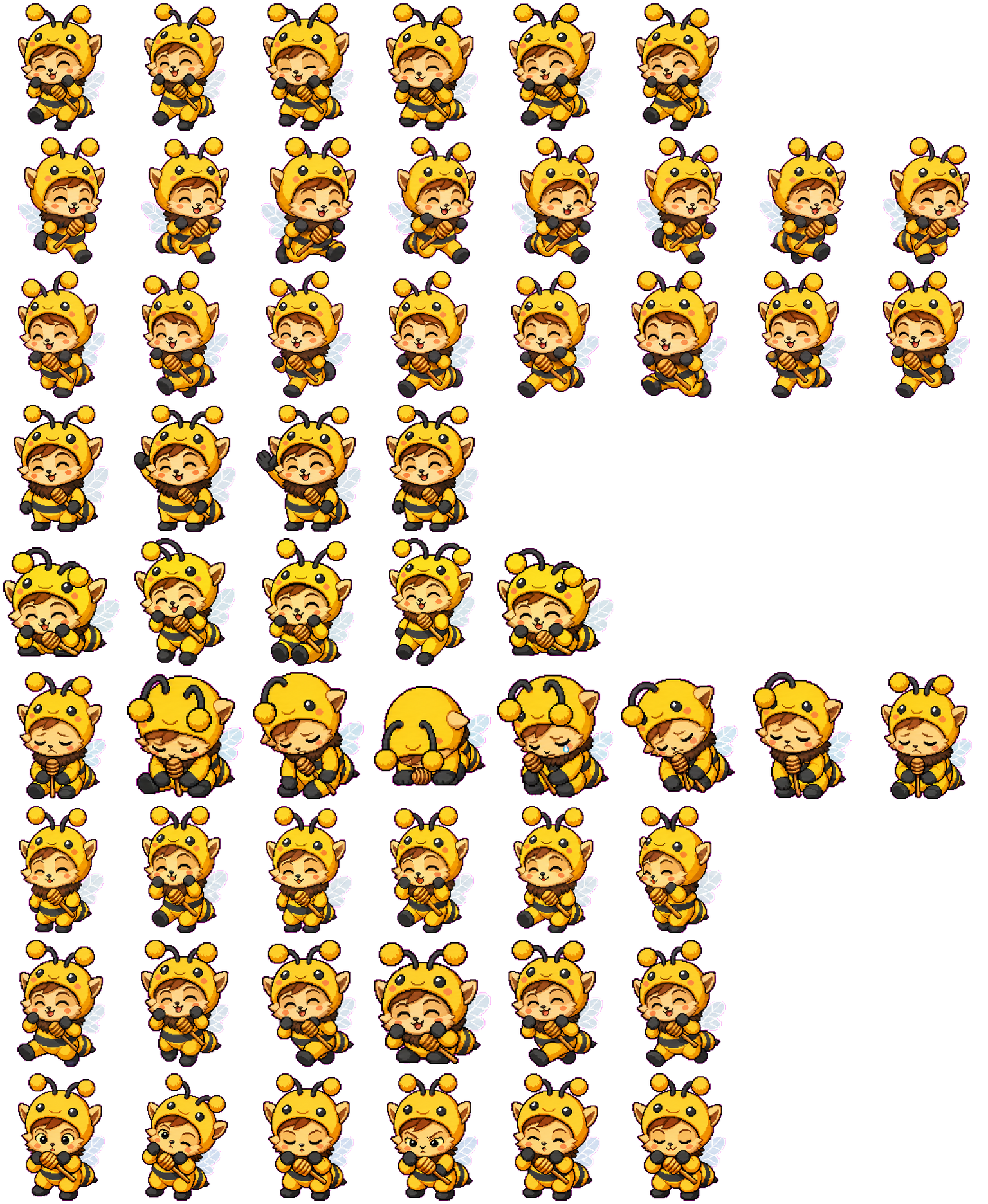 Bee Teemo spritesheet preview