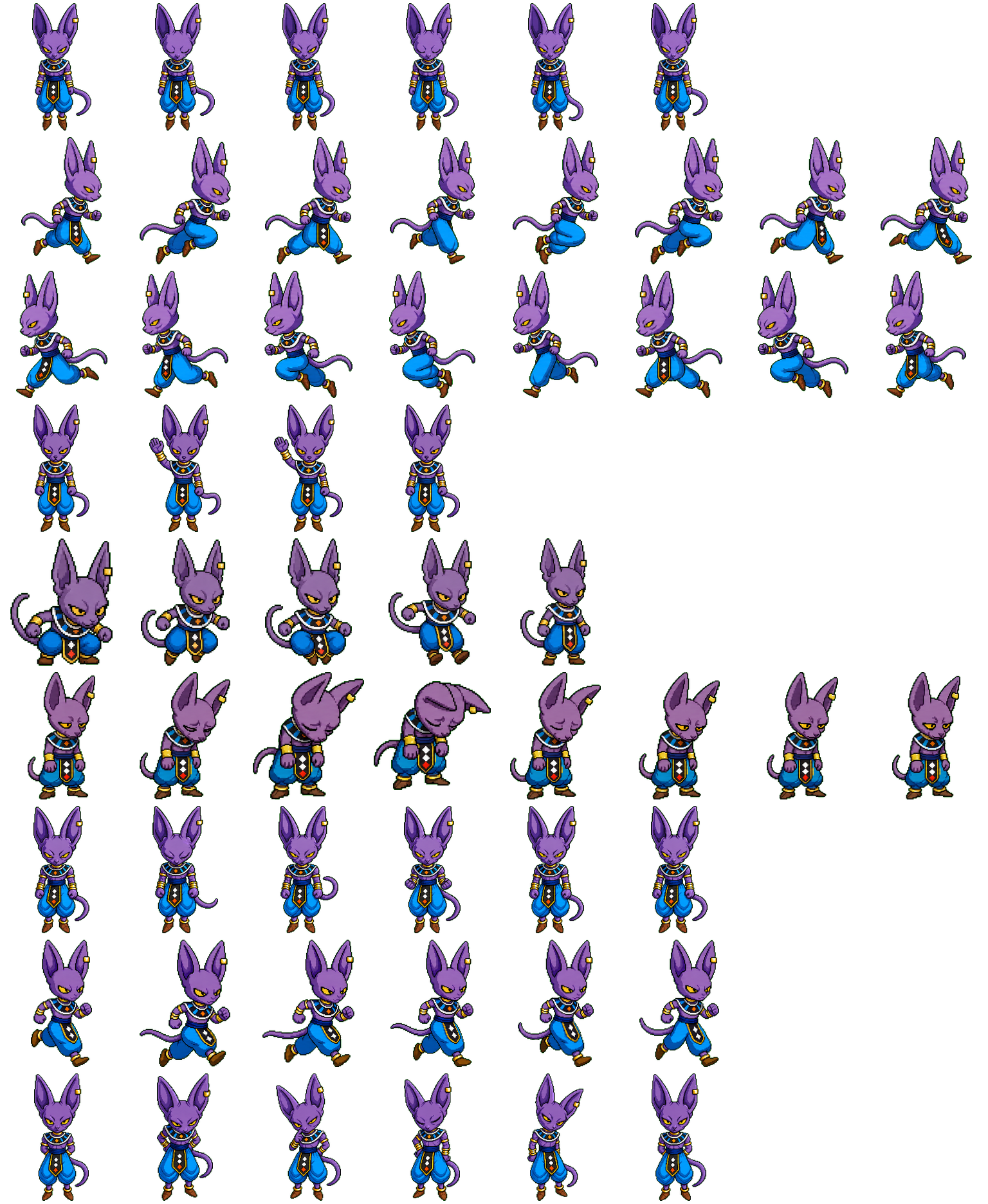Beerus spritesheet preview