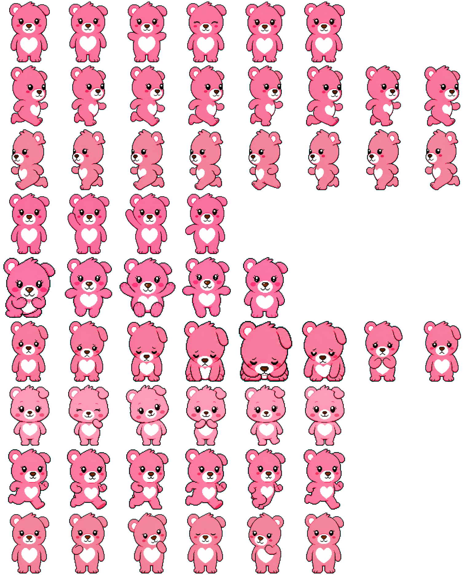 Bella spritesheet preview