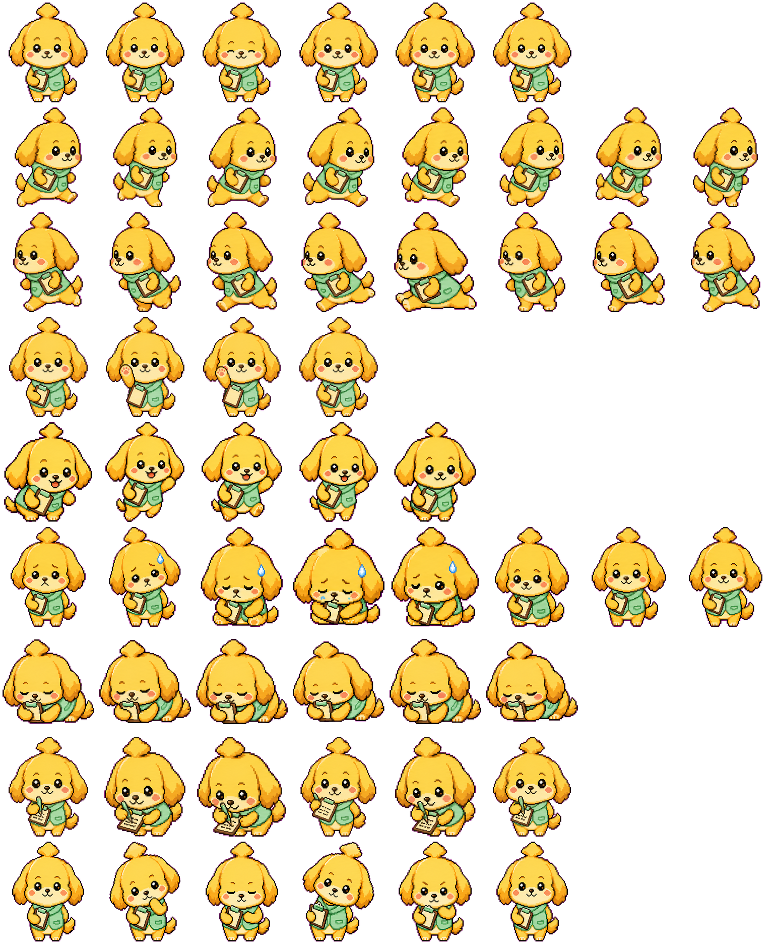 Bellpup spritesheet preview