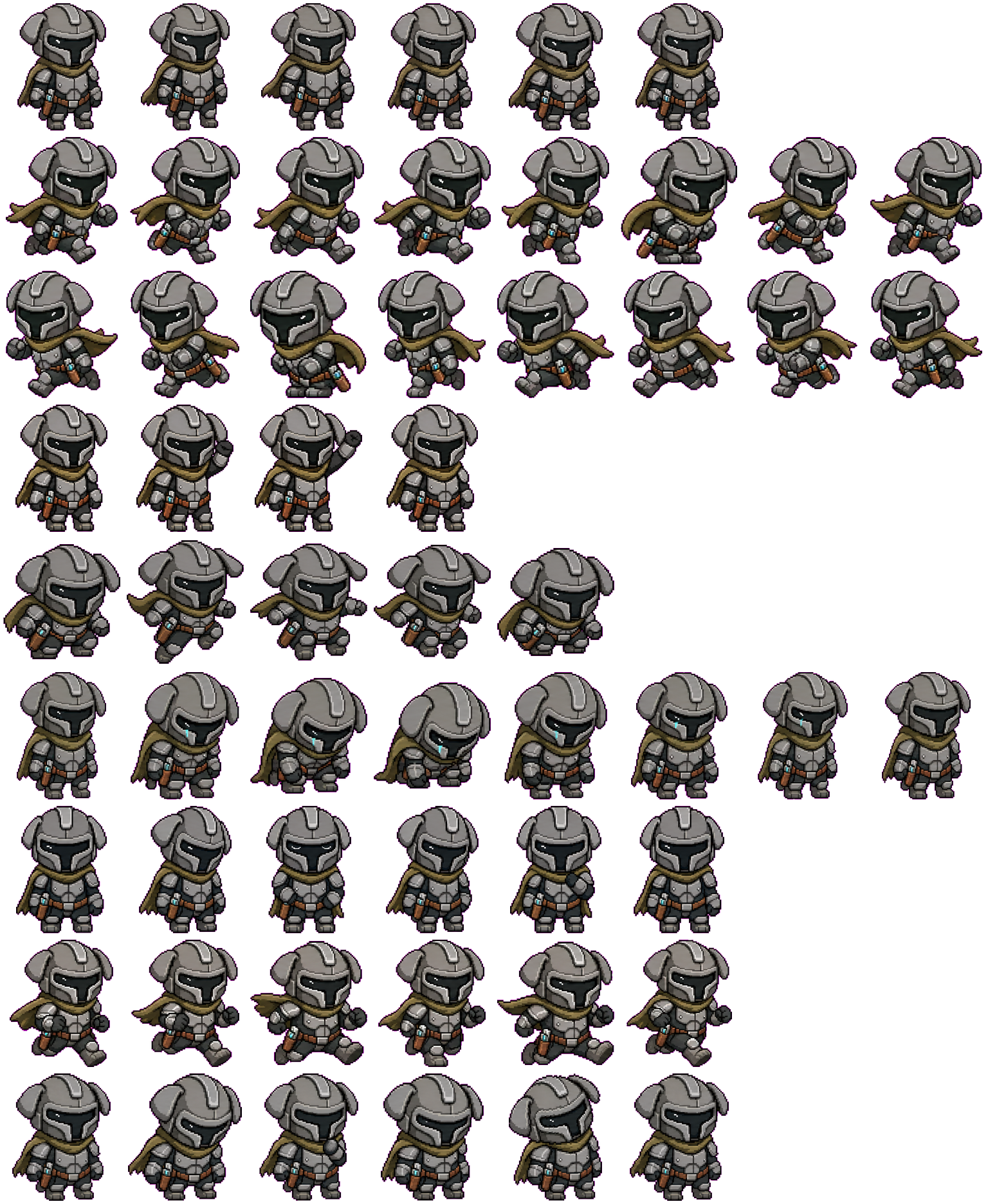 Beskar Pup spritesheet preview
