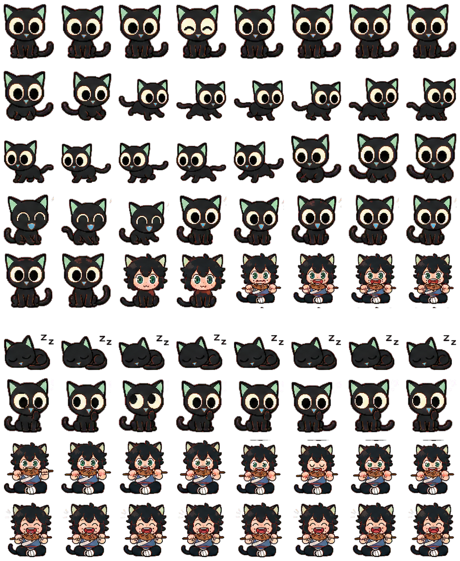 Luo Xiaohei Codex Pet アニメーションデスクトップペットのプレビュー