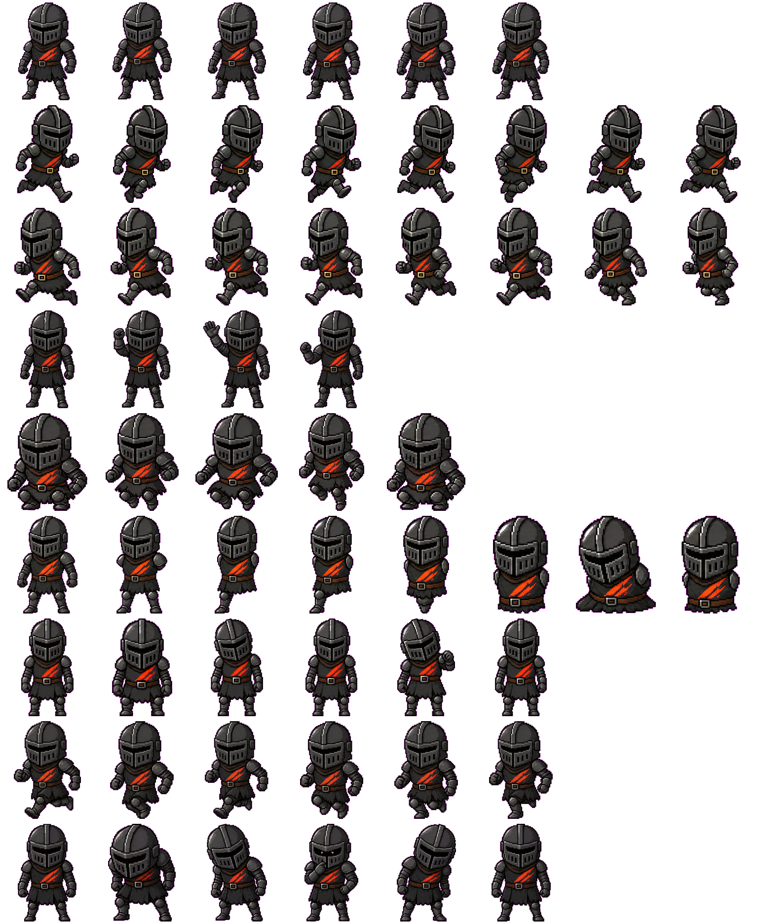 Black Knight spritesheet preview