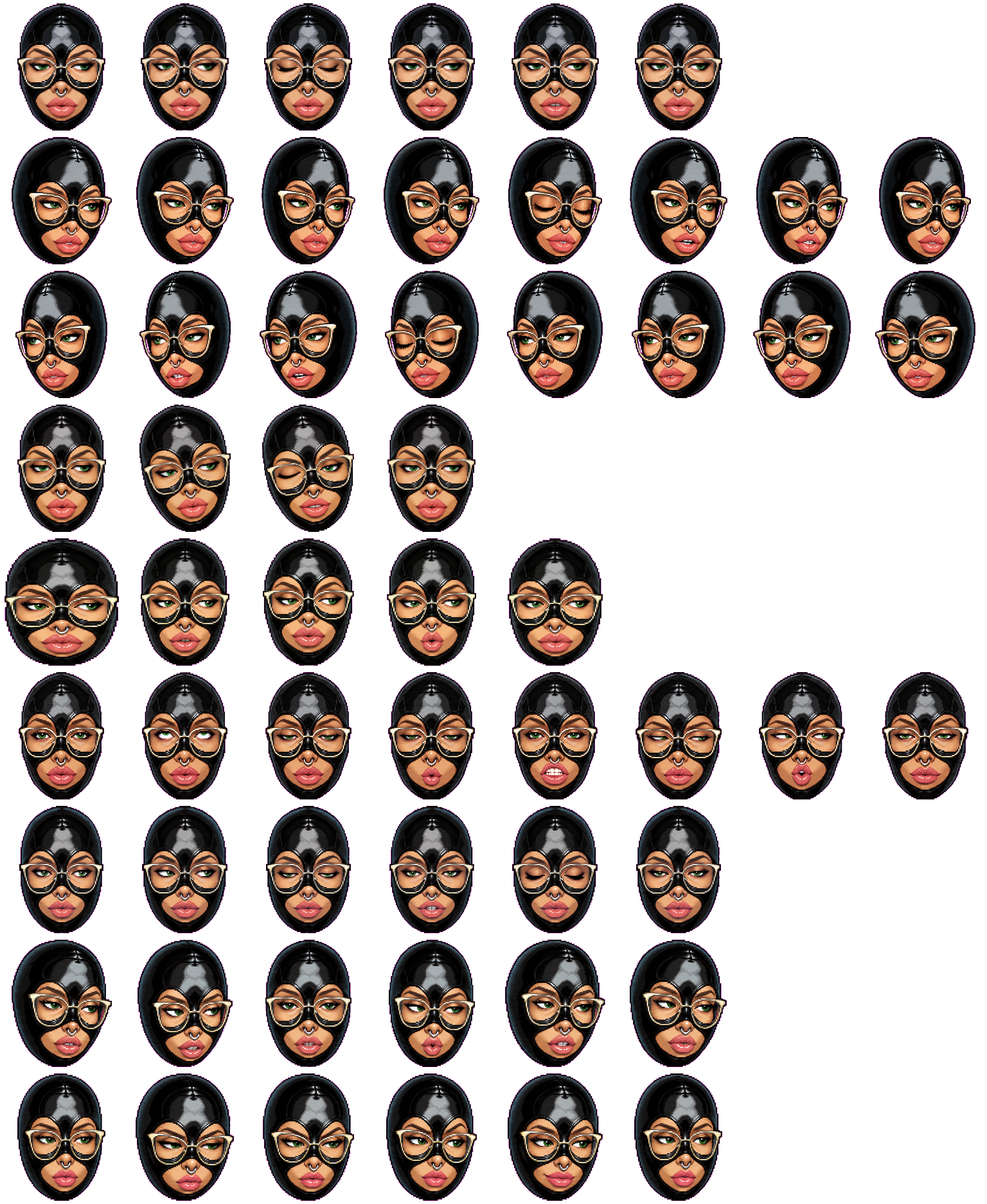 Black Ninja spritesheet preview