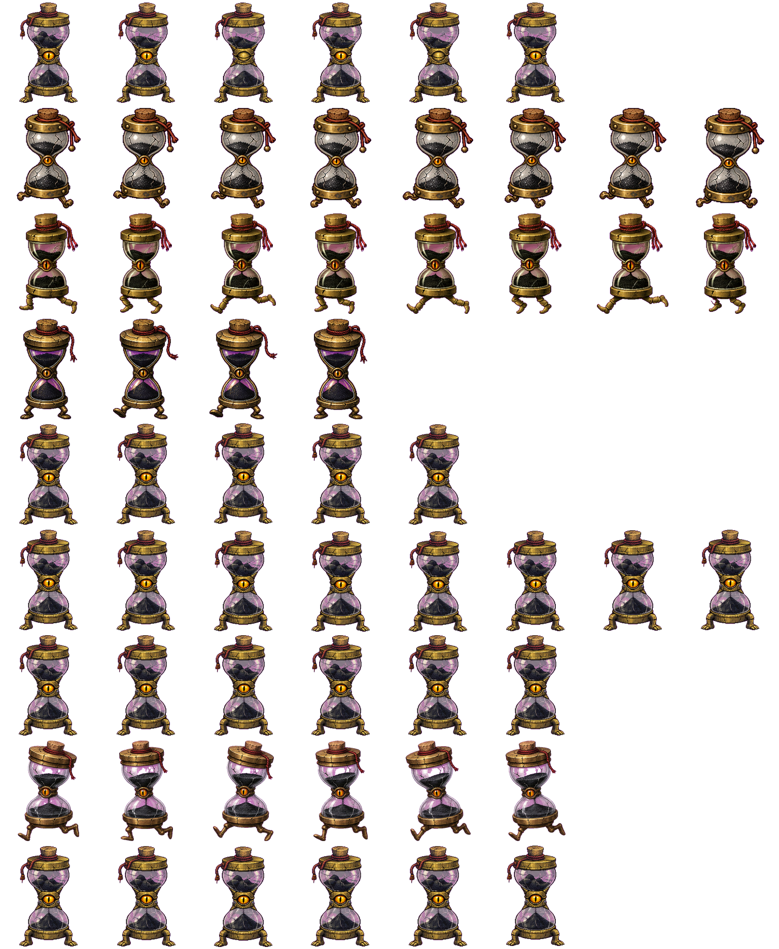 Black-Salt Hourglass spritesheet preview