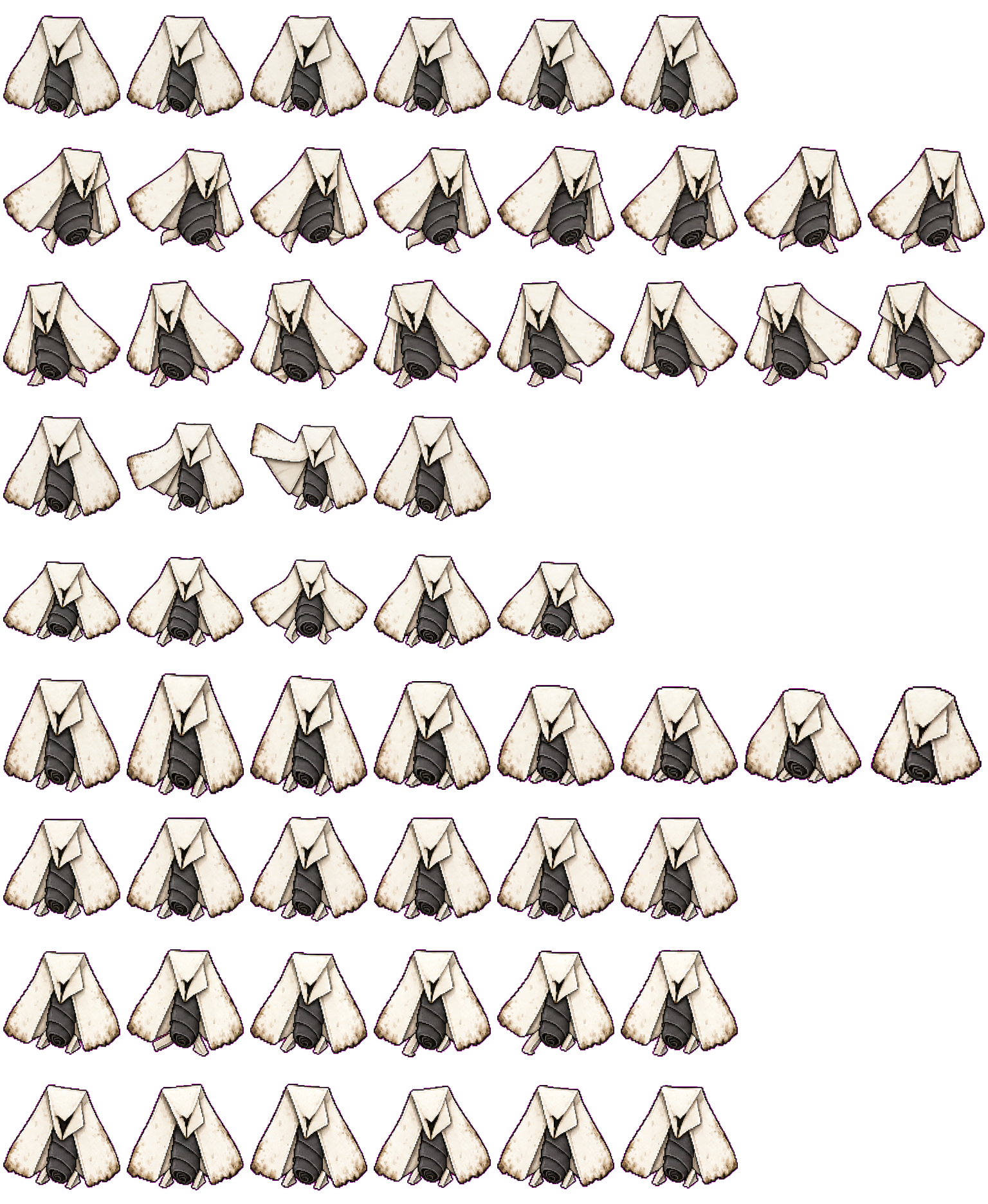 Blank Receipt Moth Codex Pet アニメーションデスクトップペットのプレビュー