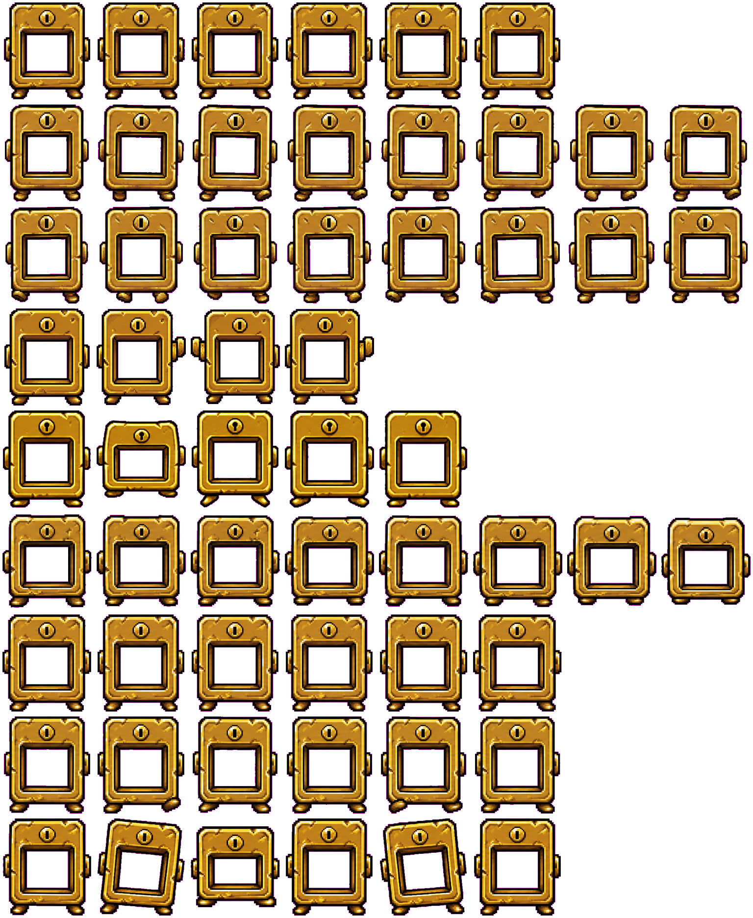 Brass Stencil Gate animated desktop pet preview for Codex Pet