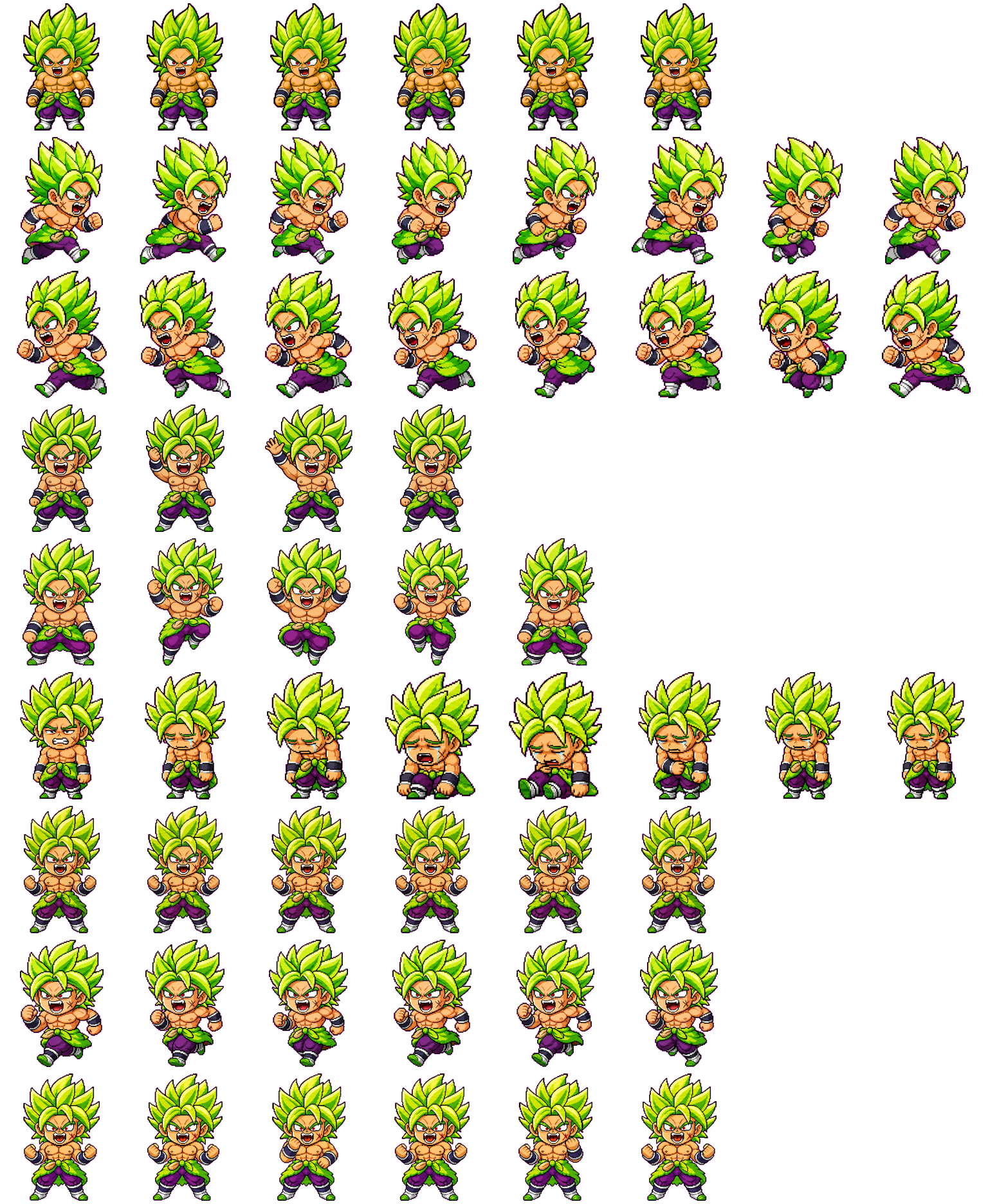 Broly animated desktop pet preview for Codex Pet